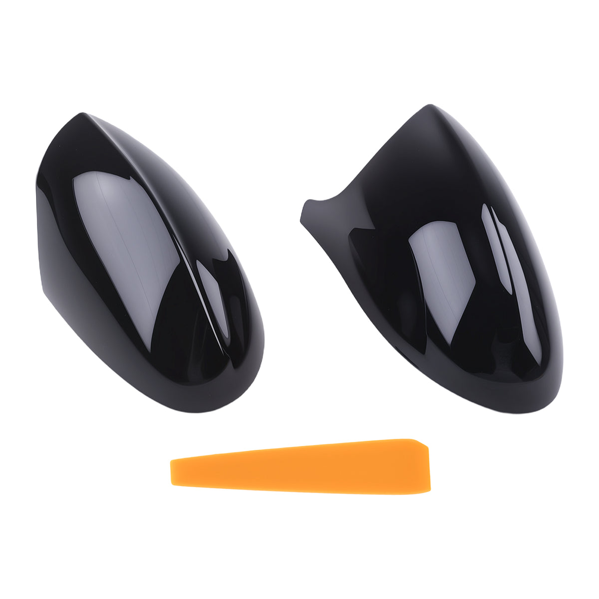 Side Mirror Cover Caps compatible For BMW E90 E91 Pre-LCI 2005-2007 51167135098 ABS Plastic