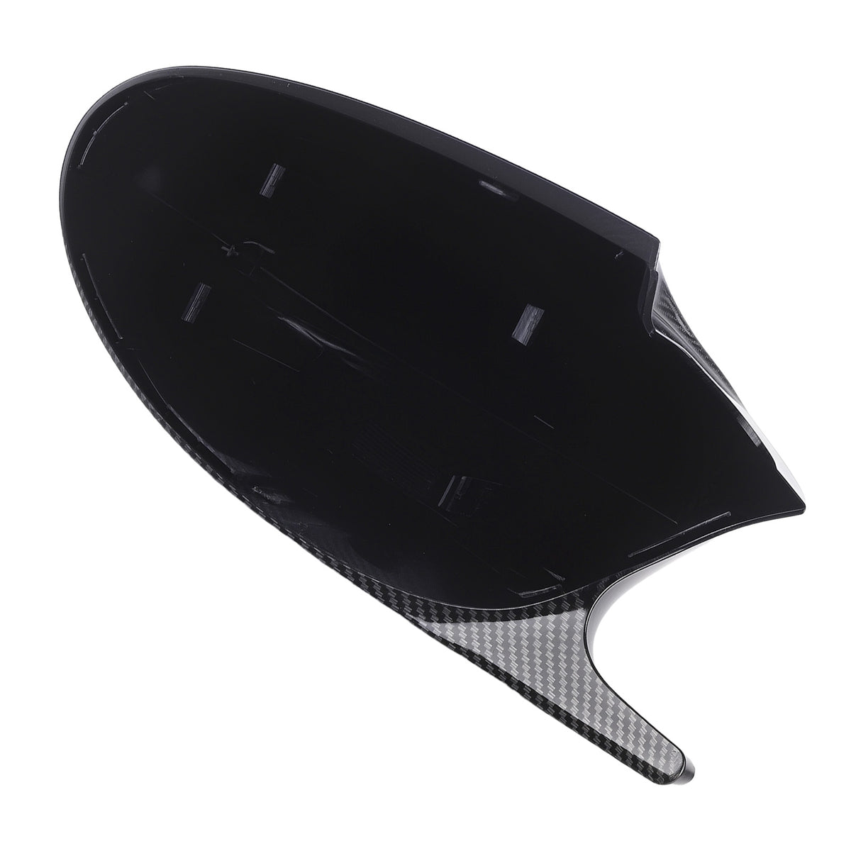 ABS Mirror Cover Kit compatible For BMW E87 E81 E88 2004-2009 51167135097 Carbon Black