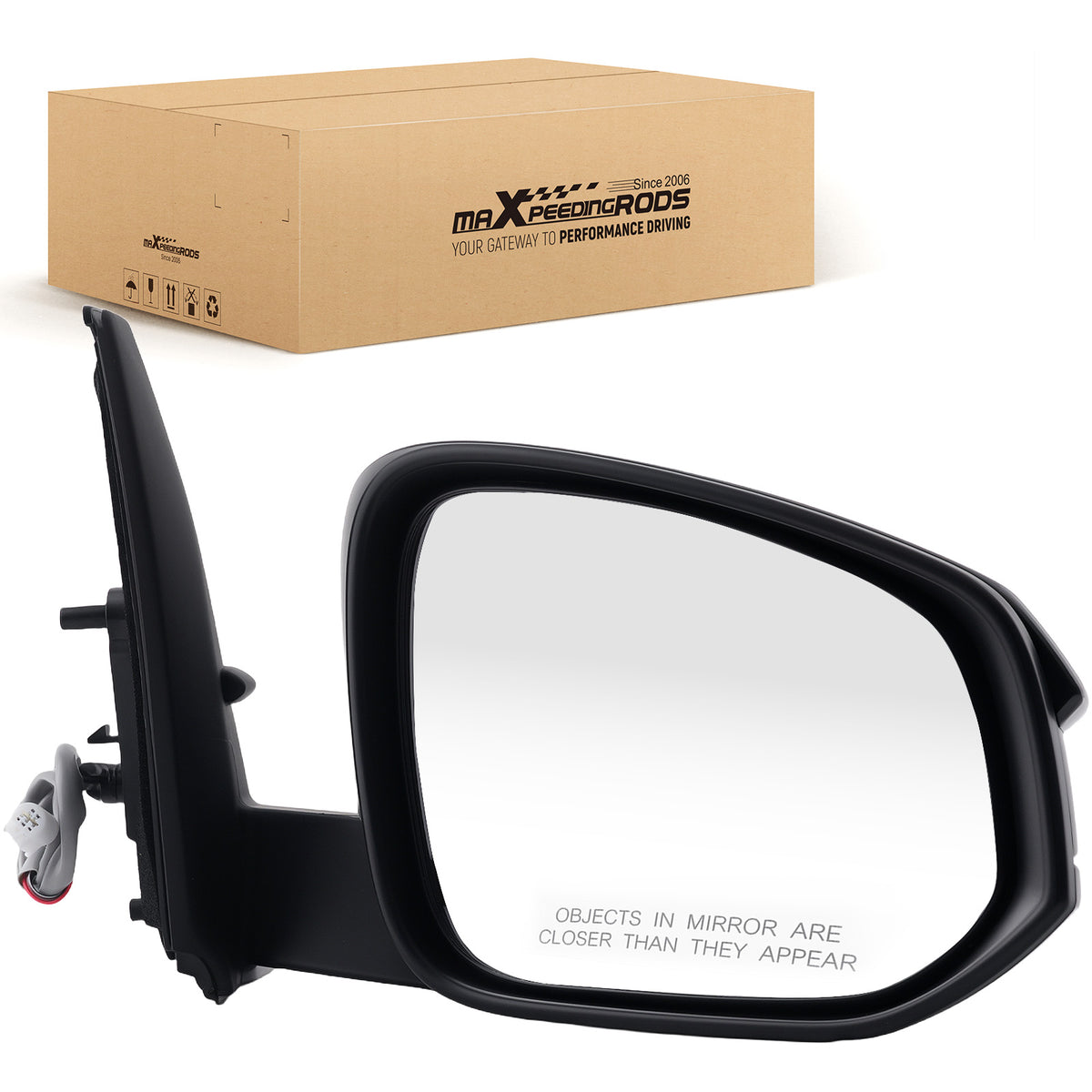 Passenger Rear View Mirror Heated compatible For Toyota 4Runner 4.0L 2014-2018