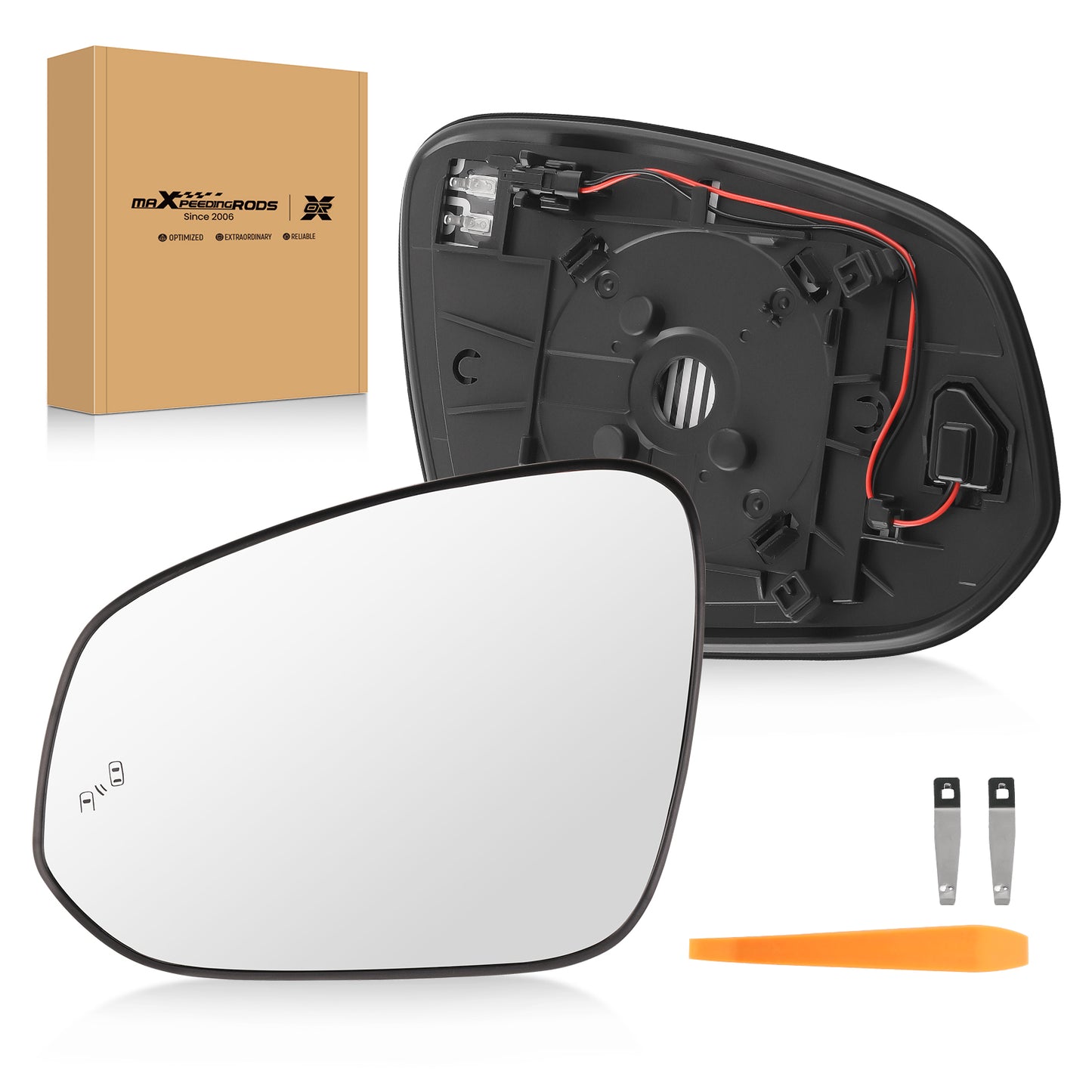 Left Driver Side Mirror Glass compatible For Toyota RAV4 2013-2018 Tacoma2016-2021
