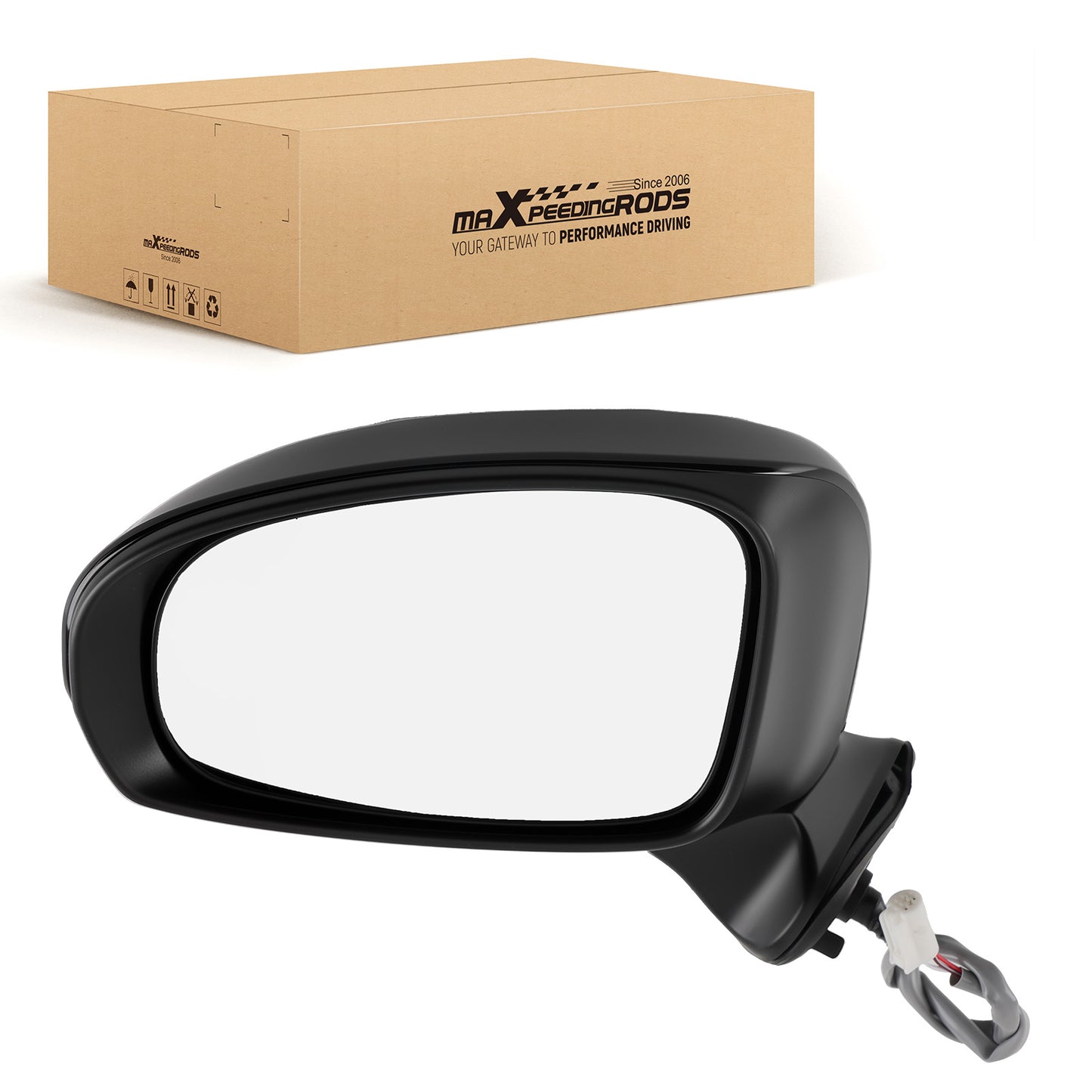 Left Mirror Power compatible For Toyota Prius Base Hatchback 2010-2015 TO1320271
