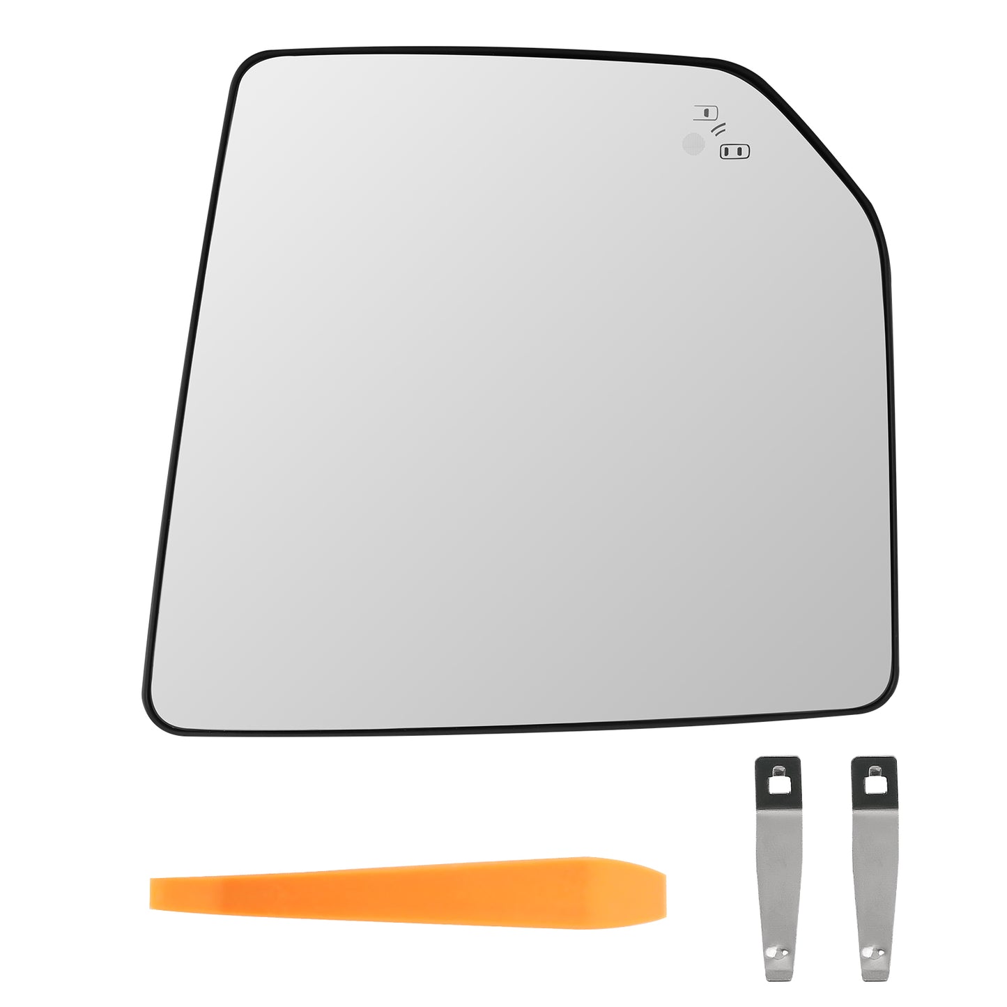 Mirror Glass Left Heated with Blind Spot Detection compatible For Ford F-150 2015-2021