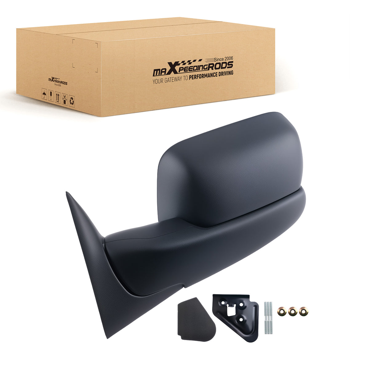 Heated Side Mirror Left compatible For Dodge Ram 1500/2500/3500 1994-1997 Manual Folding