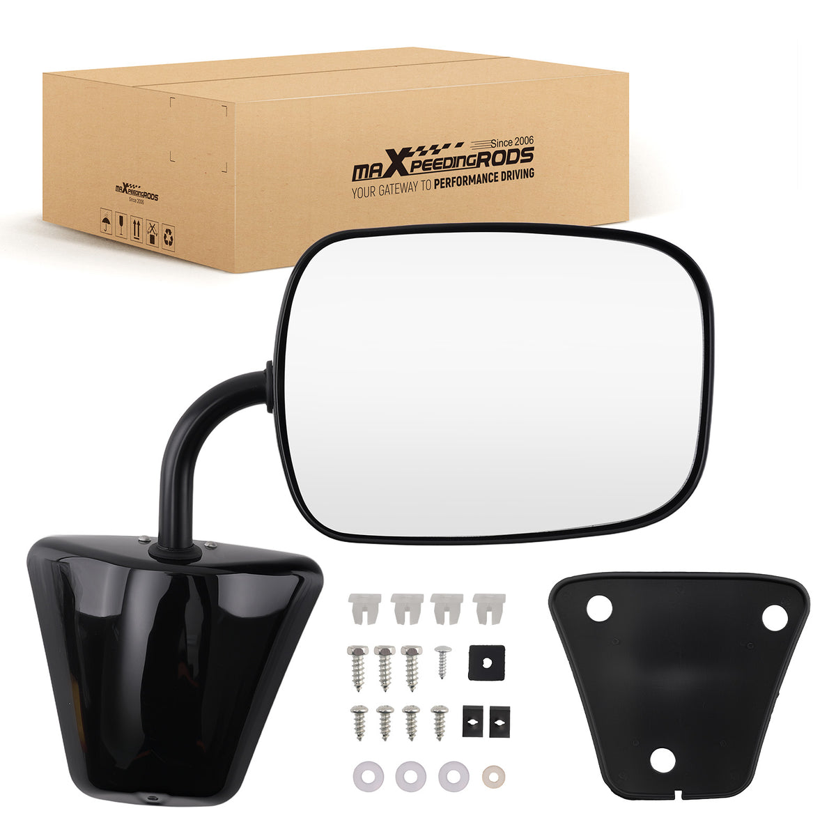 Left Manual Mirror compatible For Cadillac Escalade Base 1999-2000 Paintable 19177486