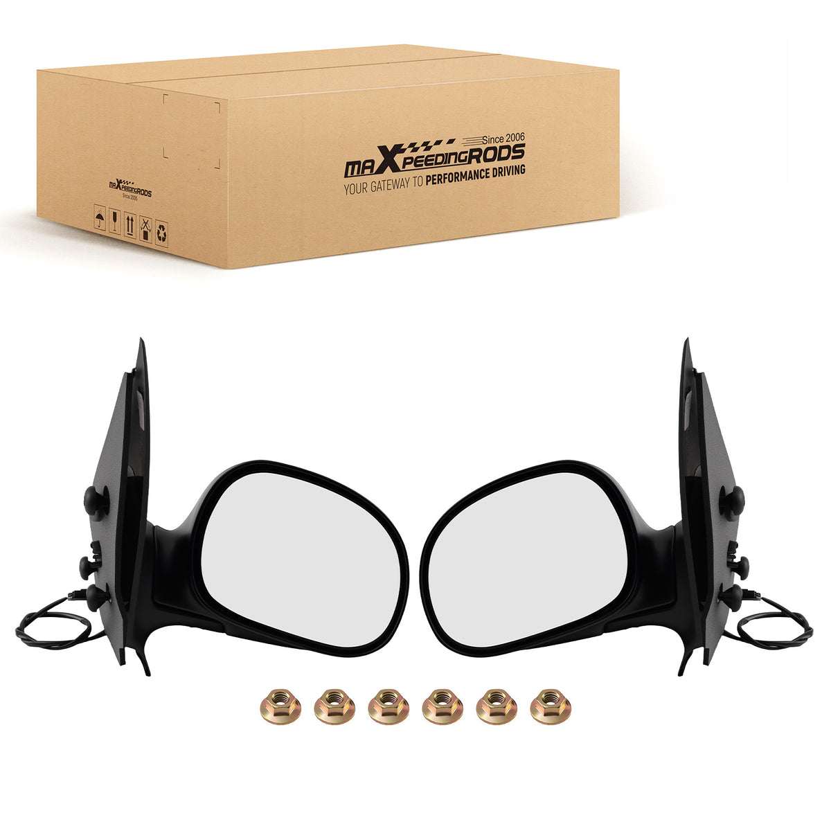 Power Mirror Pair compatible For Ford Expedition V8 1998-2002 F85Z17682GAA-PFM
