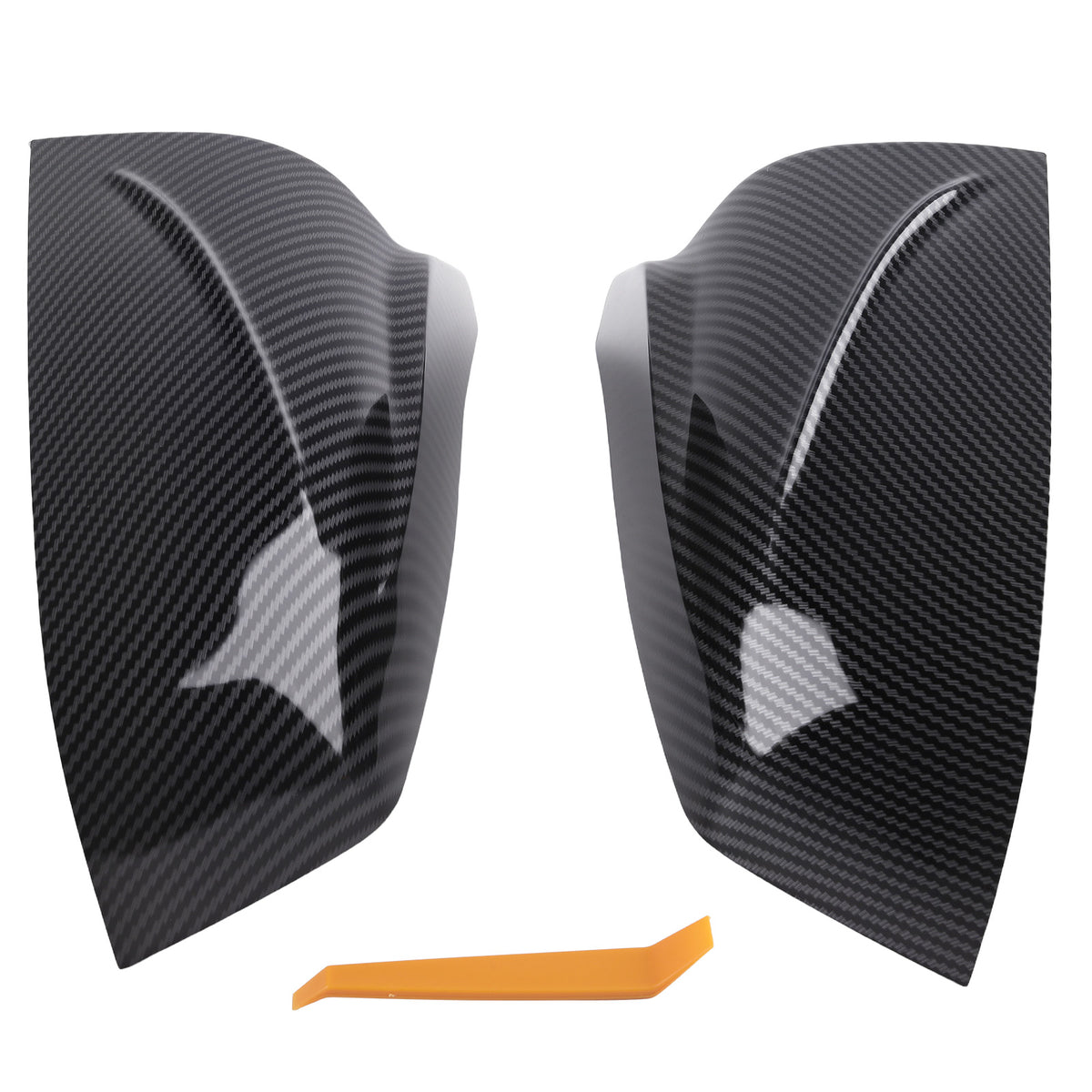 Carbon Fiber Side Mirror Cover Caps For 2003-2008 compatible For BMW E60 E61 E63 E64