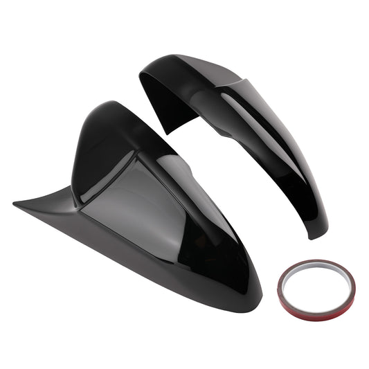 Gloss Black Side Mirror Cover Caps Set Compatible for Honda Accord 2018-2022 LH RH