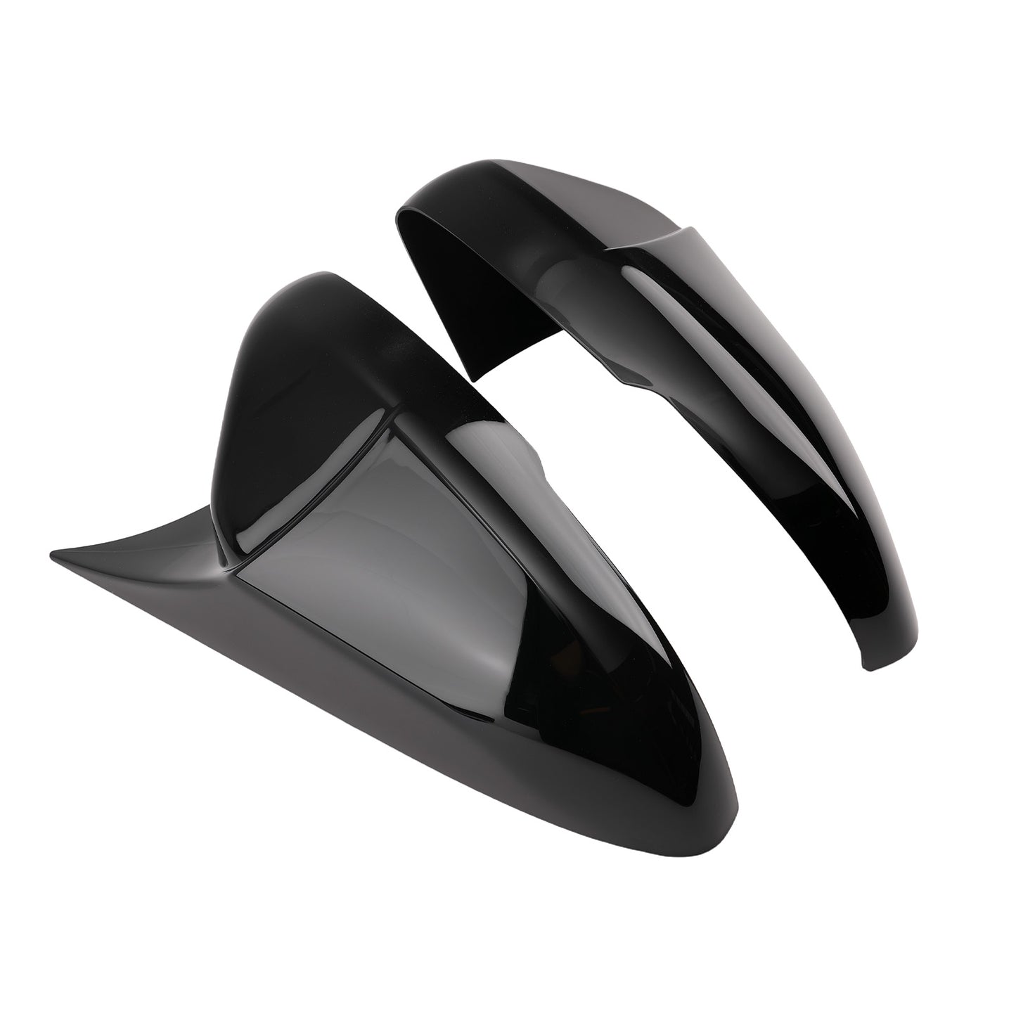 Gloss Black Side Mirror Cover Caps Set Compatible for Honda Accord 2018-2022 LH RH