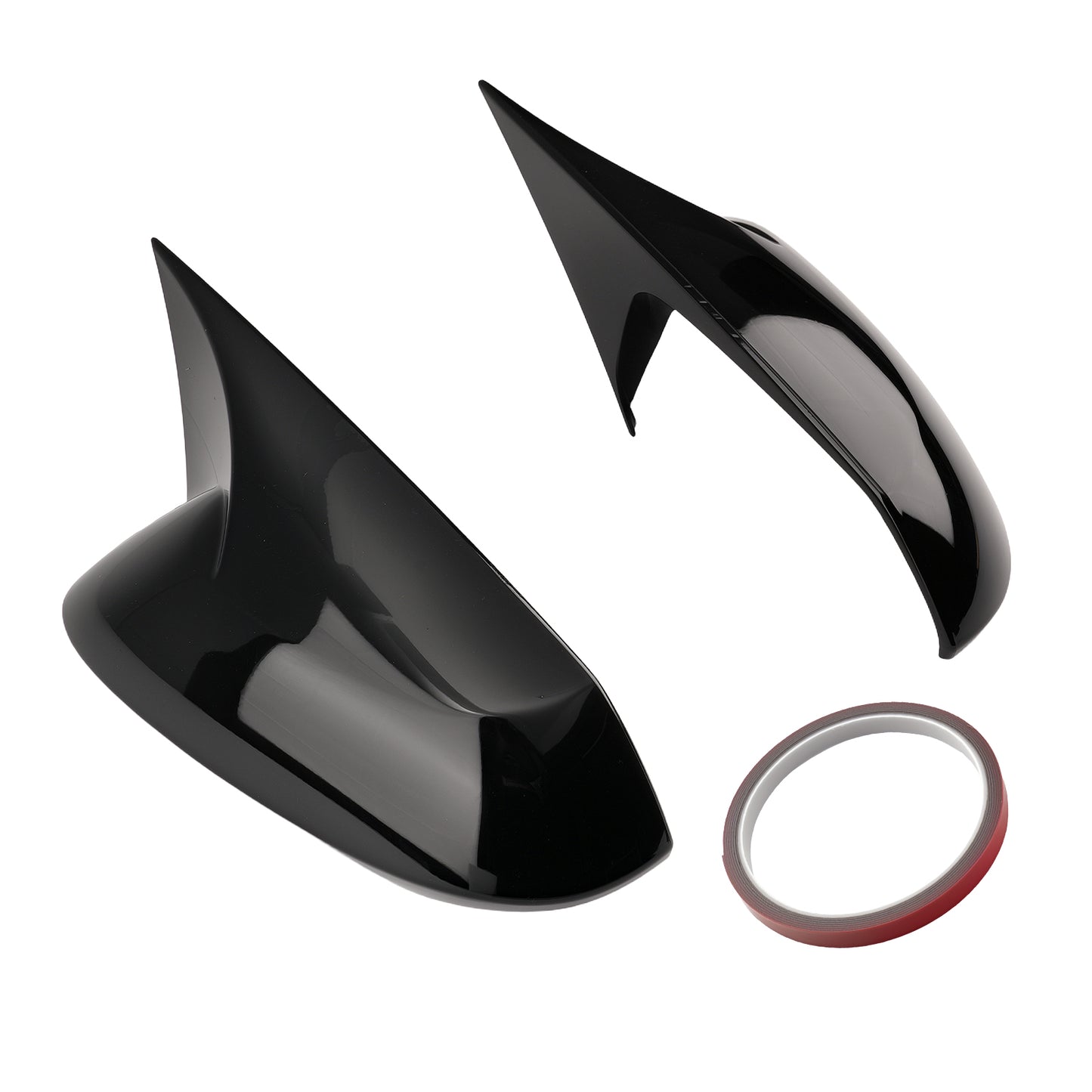Door Mirror Trim Housing compatible For Toyota Corolla 2019-2022 Black ABS Cover Left Right