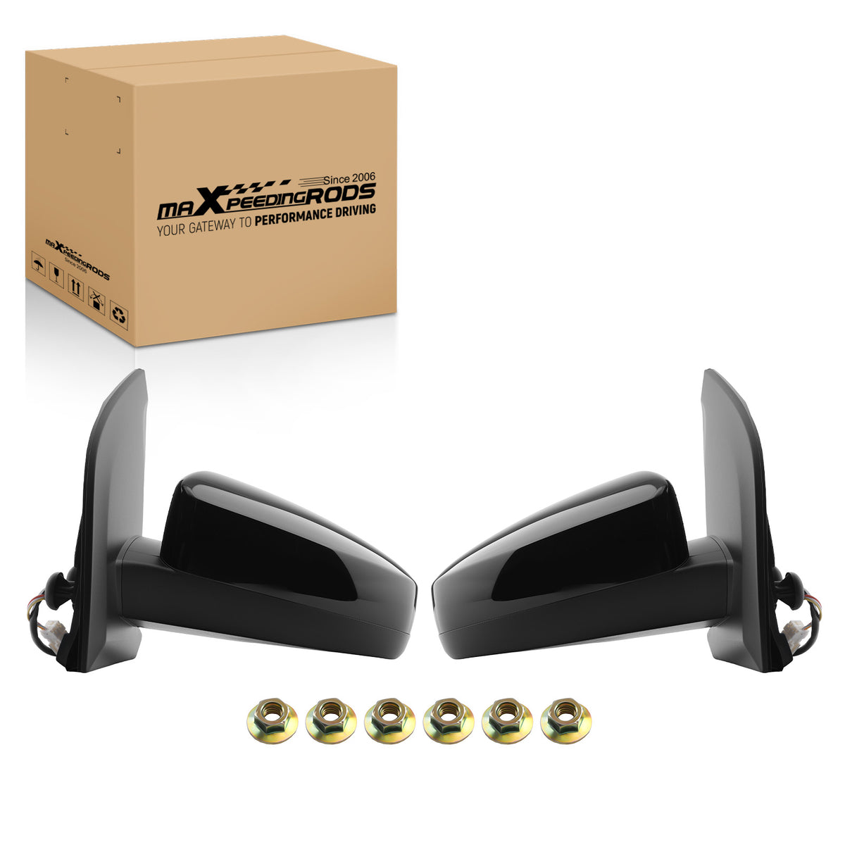 Power Side Mirror compatible For Nissan Sentra 2007-2012 96302ET01E 96301ET01E Set