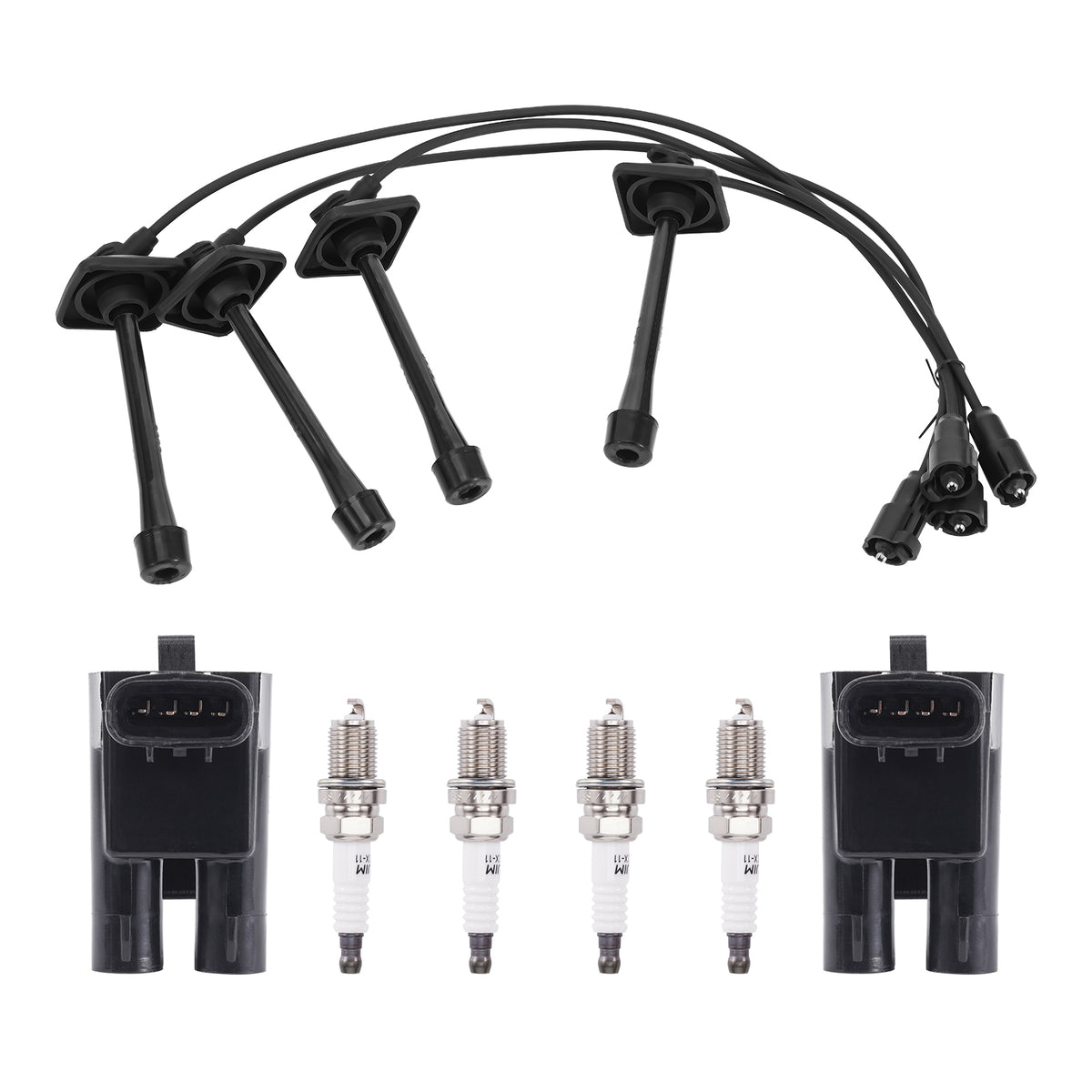 Ignition CoilWireset and Iridium Spark Plug compatible For Toyota Camry L4 2.2L 2000-01