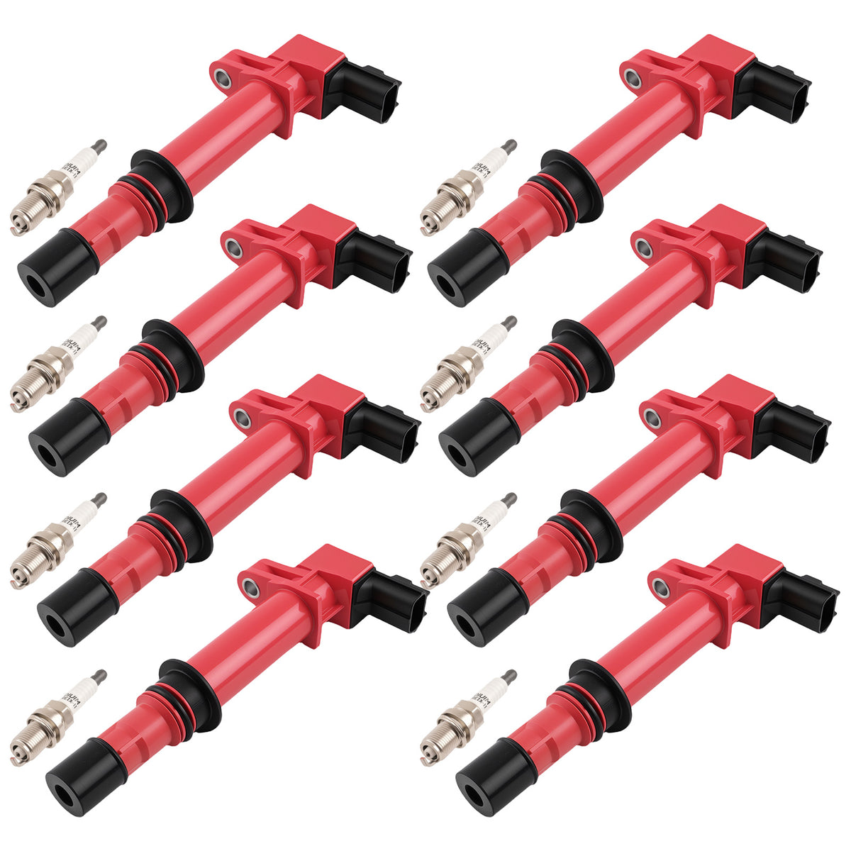 8x Ignition Coil + 8x Spark Plug For 2005-2007 compatible For Dodge Dakota V8 4.7L 56028138AB