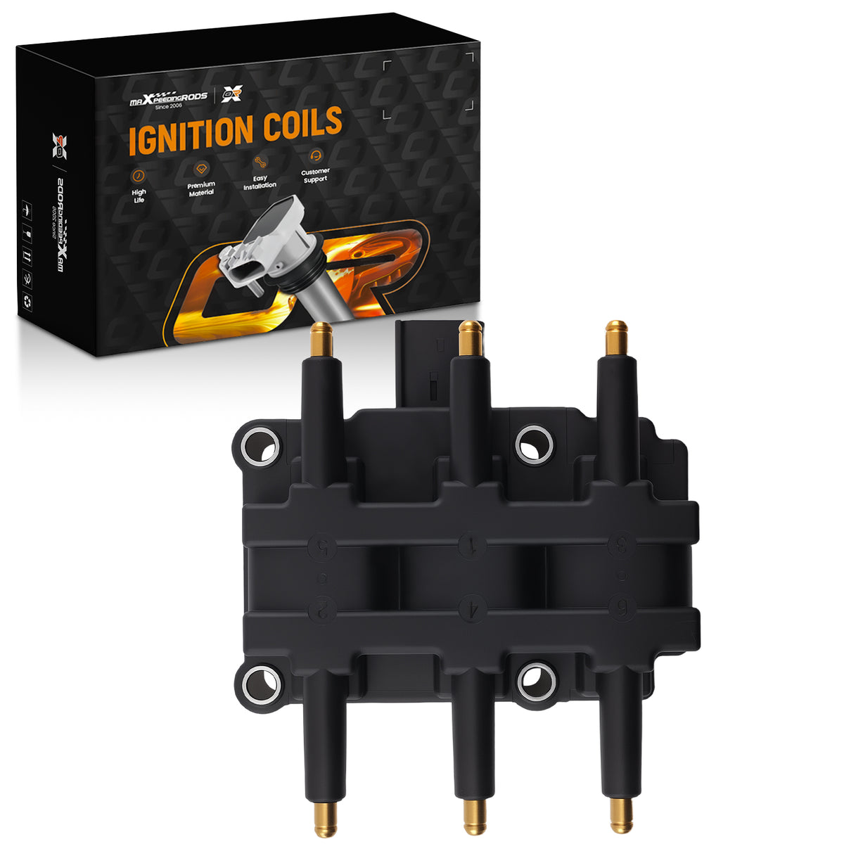 12V Electronic Ignition Coil compatible For Dodge Grand Caravan 3.8L 2001-2010 UF190