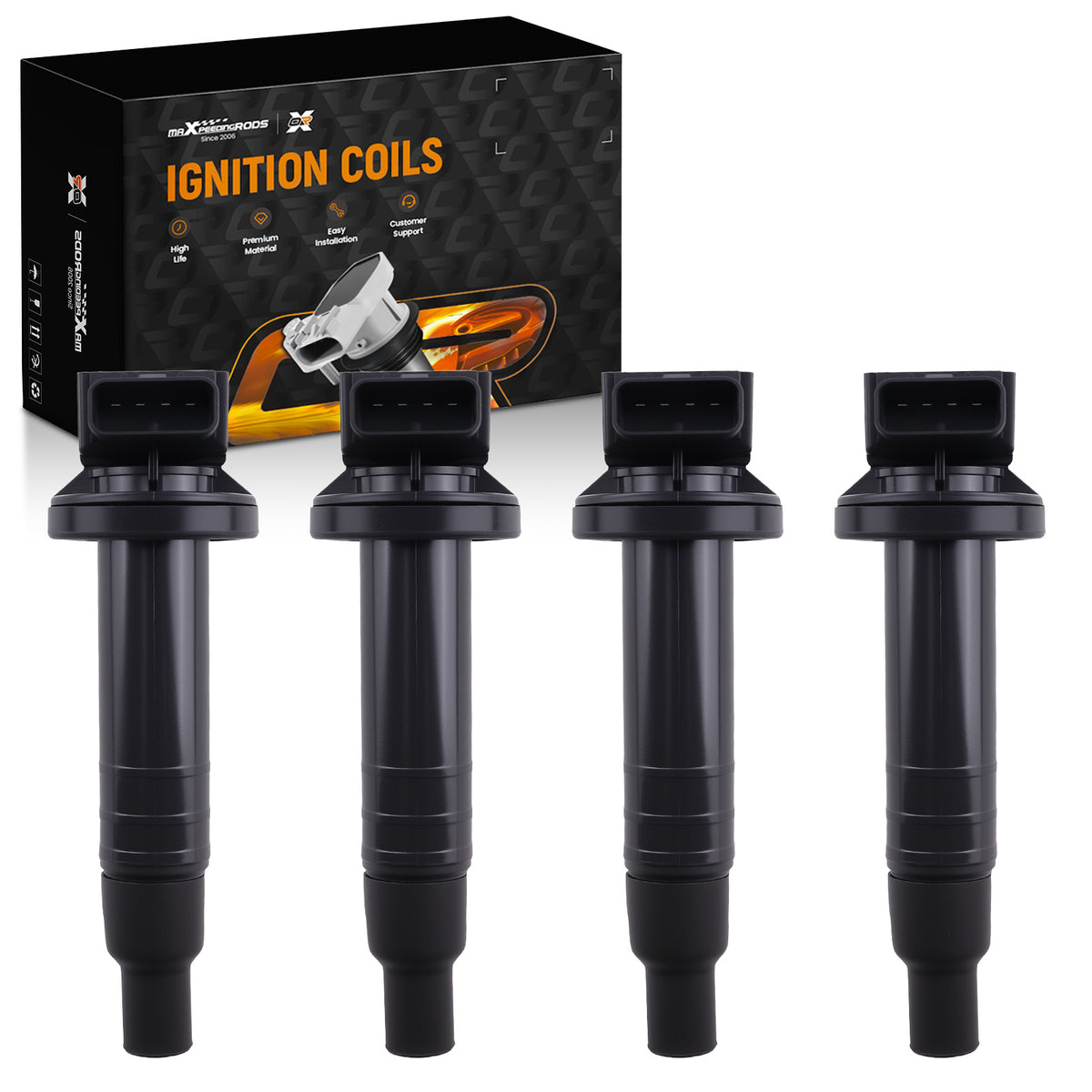 4x Ignition Coil Pack compatible For Toyota Prius Camry Echo compatible For Scion xA xB 2000-16 9091902240