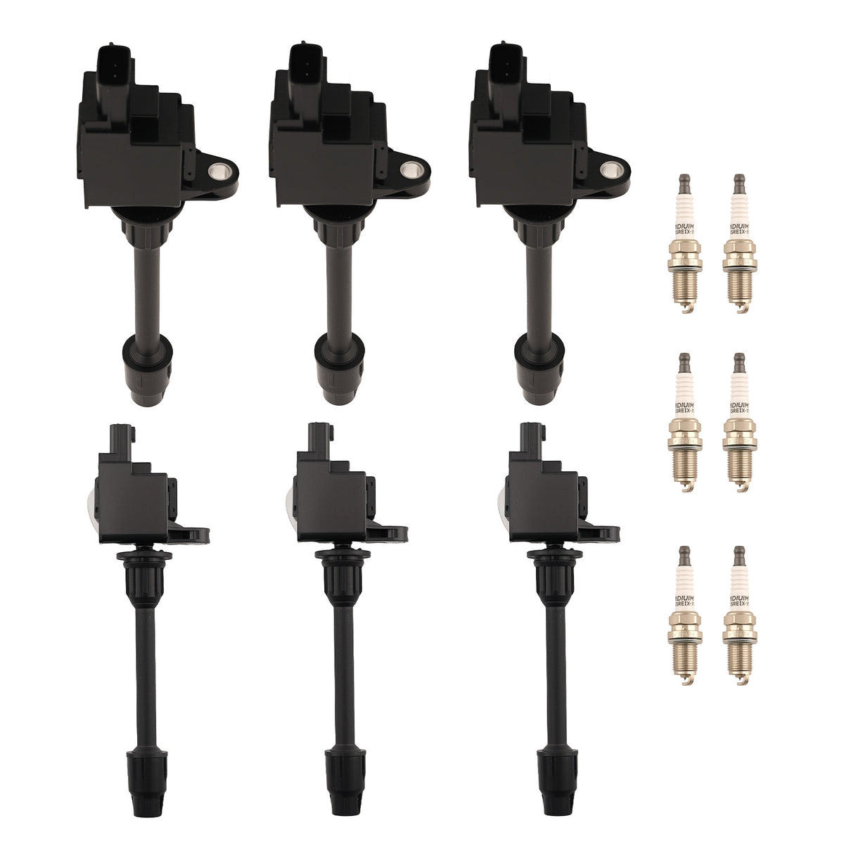 6 Ignition CoilsSpark Plugs compatible For Infiniti I30 compatible For Nissan Maxima V6 3.0L 2000-2001