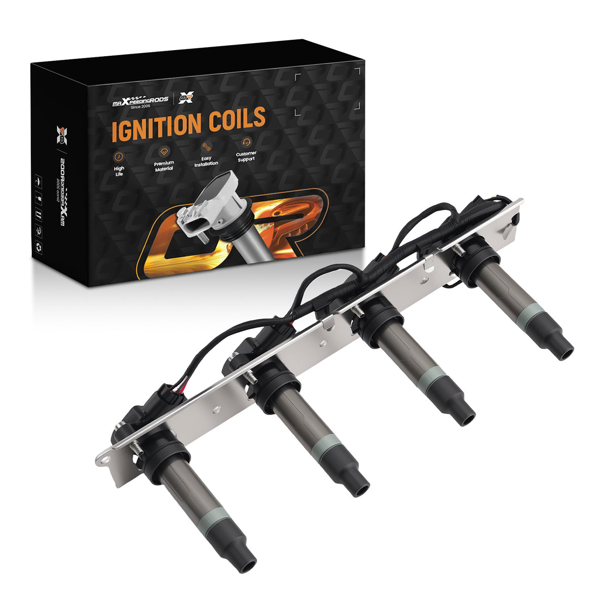 Ignition Coil Pack compatible For Cadillac DeVille 4.6L V8 2004-2005 UF372 First Design