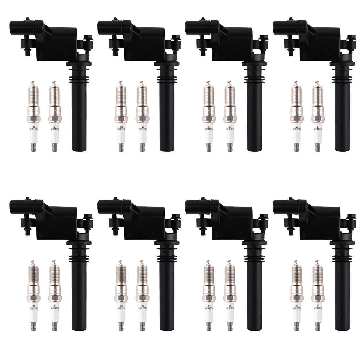 8pcs Ignition Coils + 16pcs Spark Plugs compatible For Chrysler 300 compatible For Dodge Magnum V8 5.7L