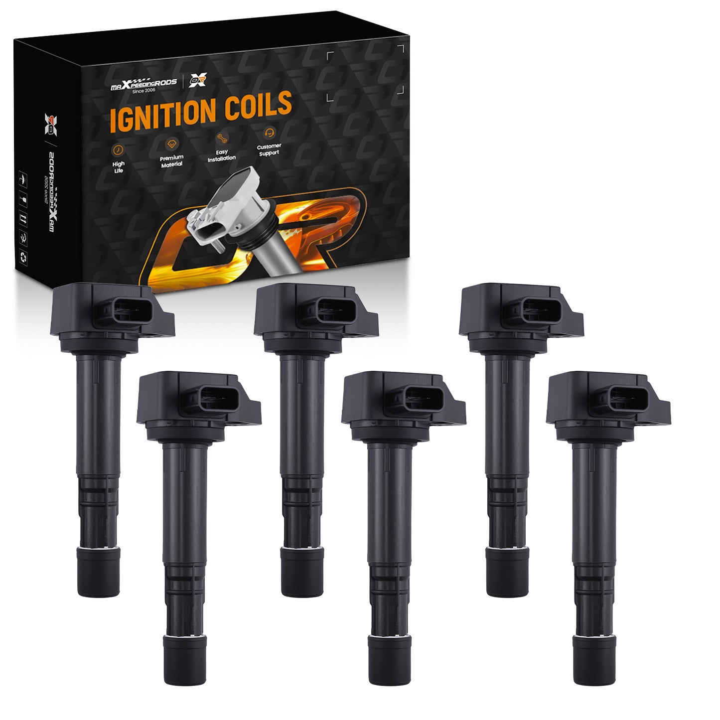 6PCS Ignition Coil compatible For Acura EL compatible For Honda Civic 1.7L 2001-2005 C541