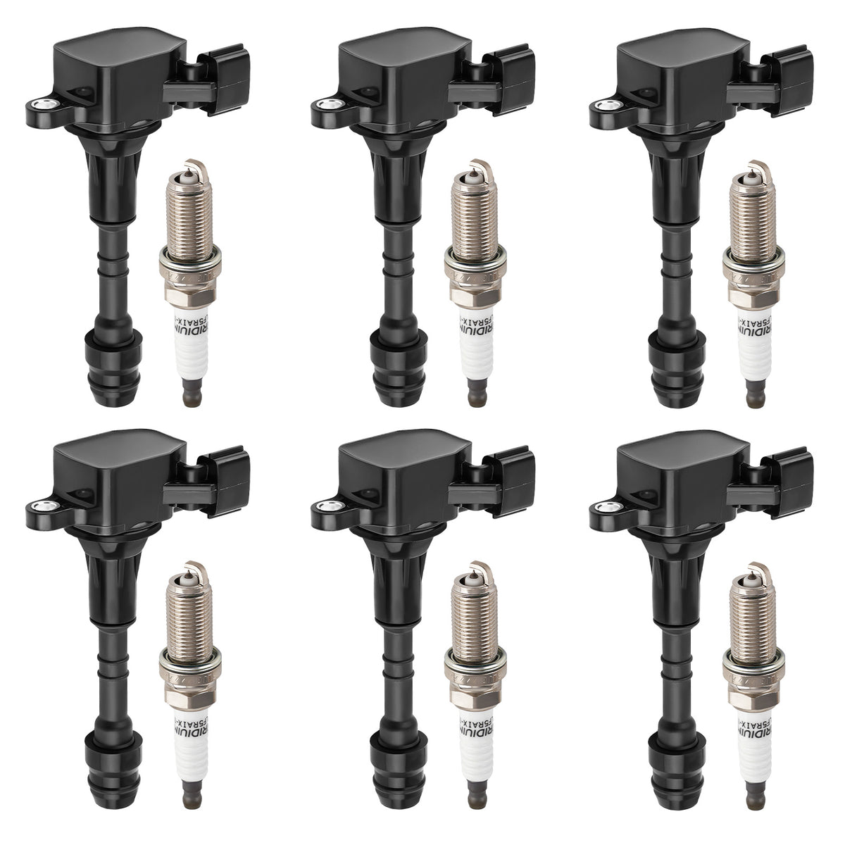 6 Ignition Coils + Spark Plugs compatible For Infiniti FX35 G35 M35 compatible For Nissan 350Z UF401 4469