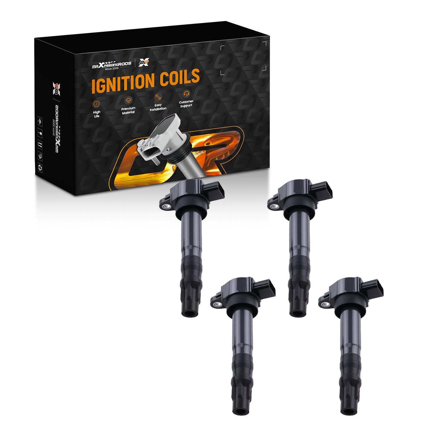 Complete Coil Pack Set compatible For Mitsubishi Eclipse Galant 2004-2012 C702 MR994643