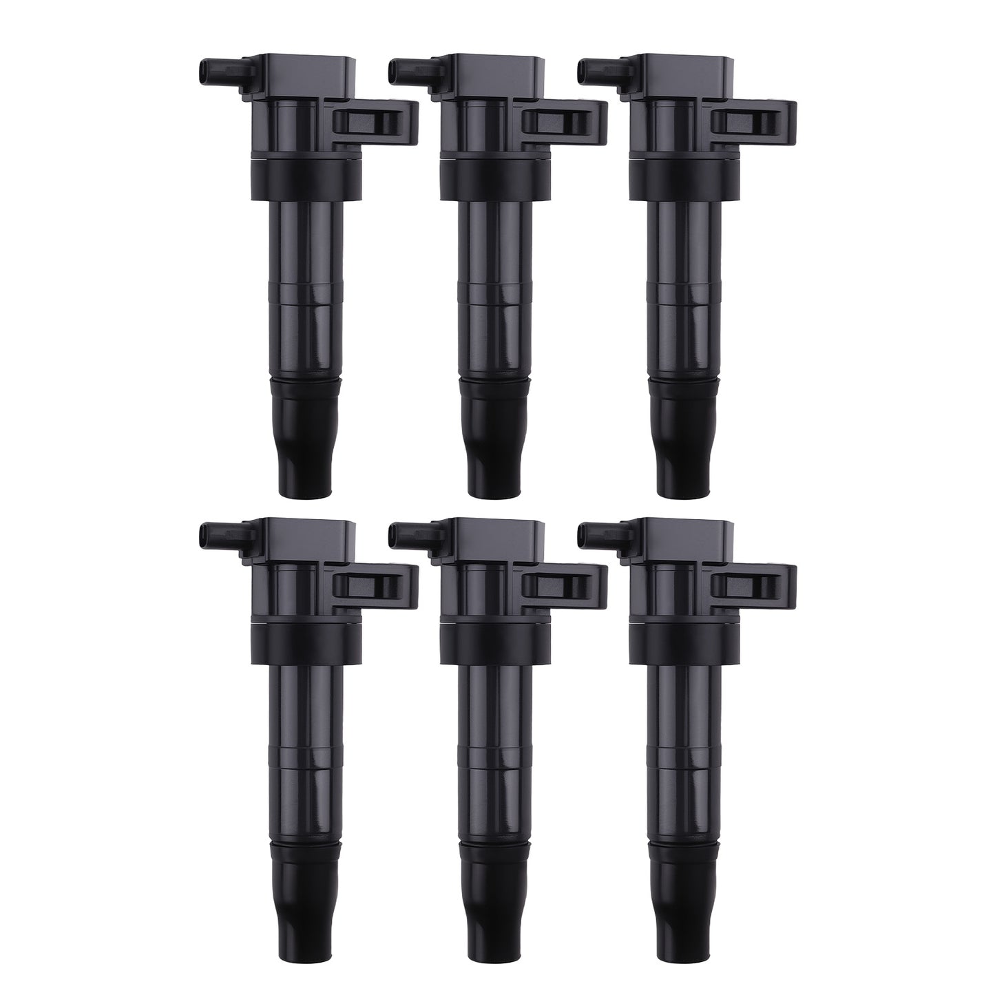 6x Ignition Coil Pack compatible for Hyundai Entourage compatible for Genesis 3.8L 2006-2014 52-1842 Black