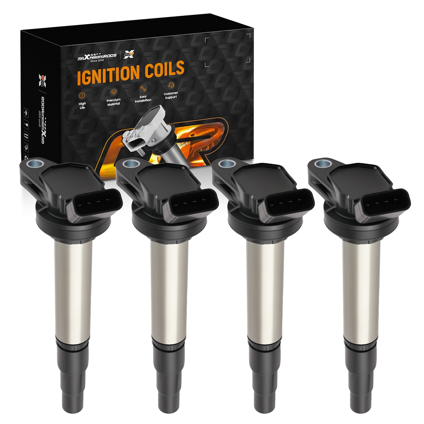 4x Ignition Coil compatible For Toyota Corolla Prius Matrix 1.8L 2009-2017 90919-02252
