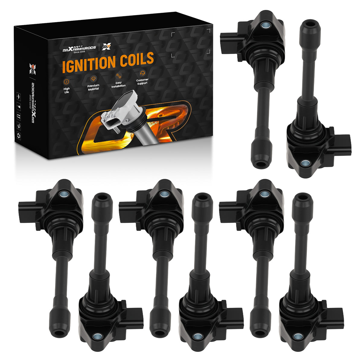 12V Ignition Coil Pack compatible For Infiniti QX56/QX80/Armada V8 5.6L 2011-2020  UF-677