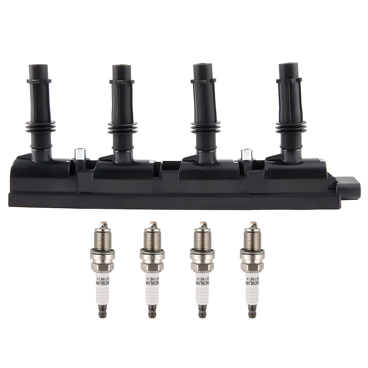 1 Ignition Coil + 4 Spark Plug compatible For Buick Chevrolet Encore Encore Chevrolet UF669