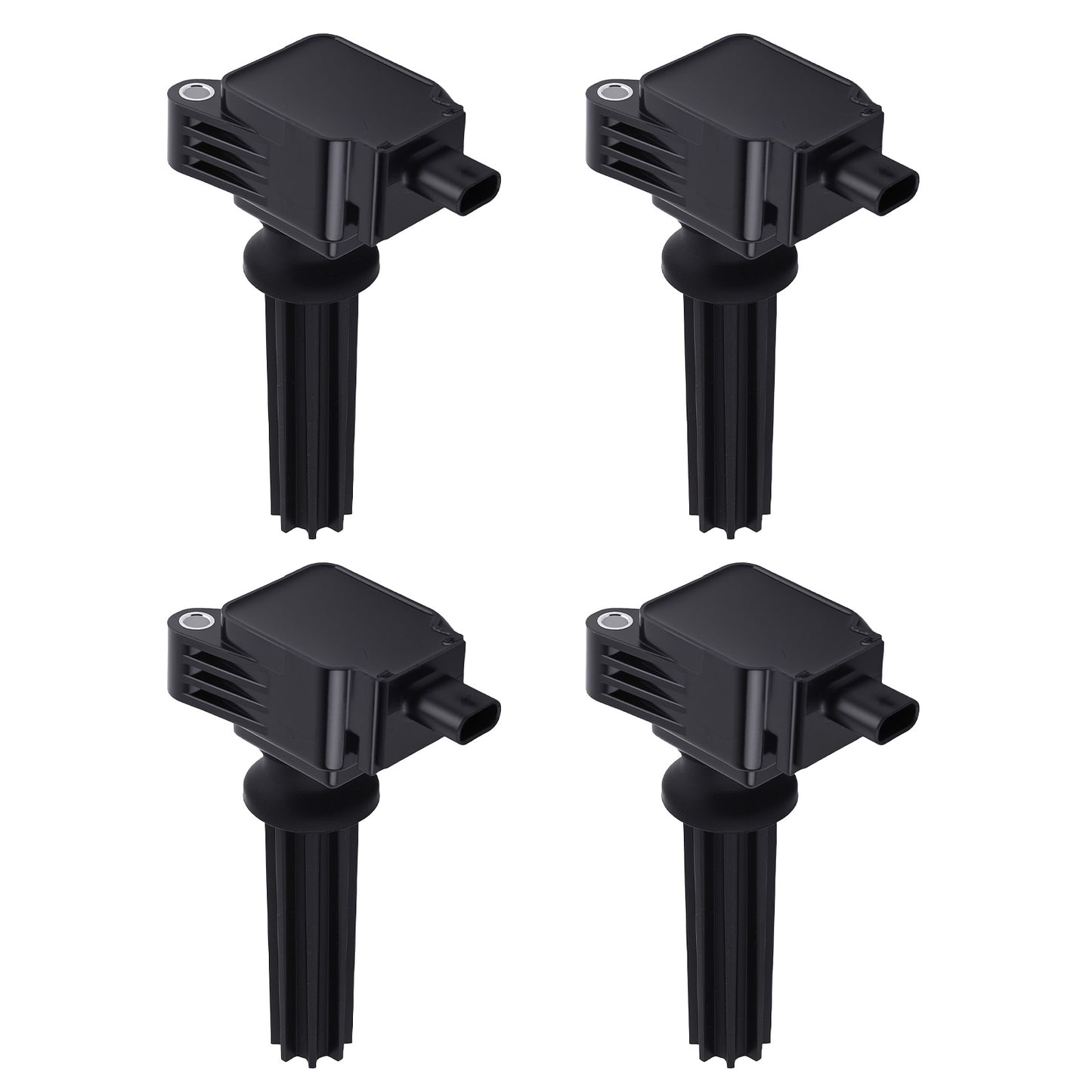 4x Engine Coils compatible For Ford Focus Fusion compatible For Mustang Lincoln MKC 2.0L 2.3L UF670