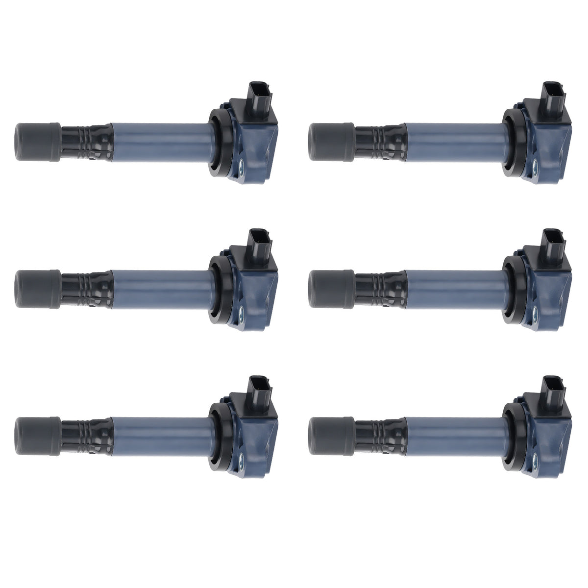 Set of 6 Ignition + Spark Plug compatible For Honda Ridgeline compatible For Acura RDX 3.5L 2016-2018UF713