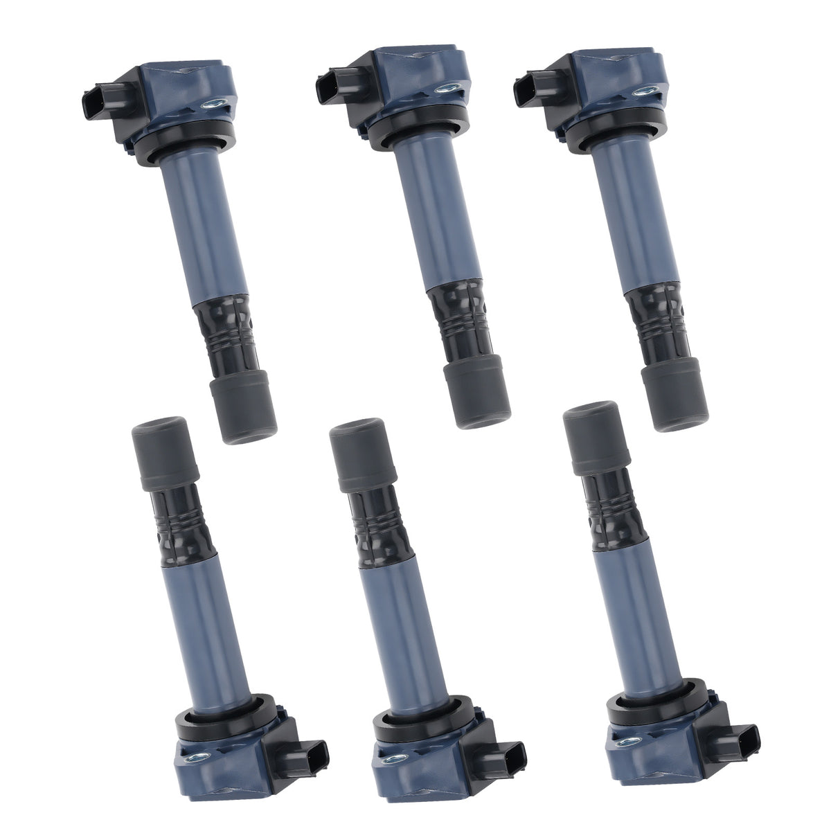 Set of 6 Ignition + Spark Plug compatible For Honda Ridgeline compatible For Acura RDX 3.5L 2016-2018UF713