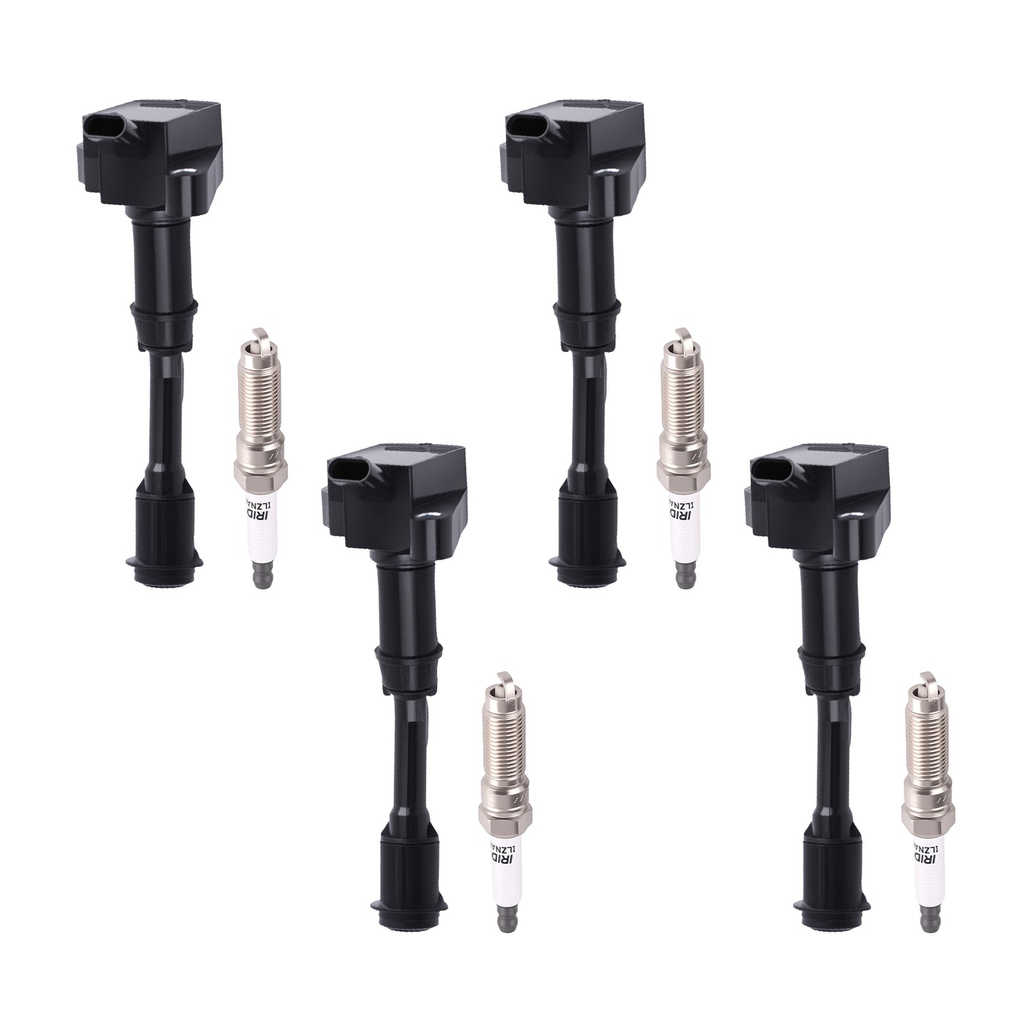 4x Ignition Coil + 4x Spark Plug compatible For Ford Escape 1.5L L4 2017-2019 DS7G12A366BB