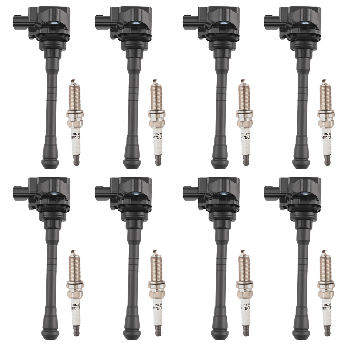 8pcs Ignition Coil Set compatible For Nissan NV2500 NV3500 Titan 5.6L 2016-2020  22448EZ31B