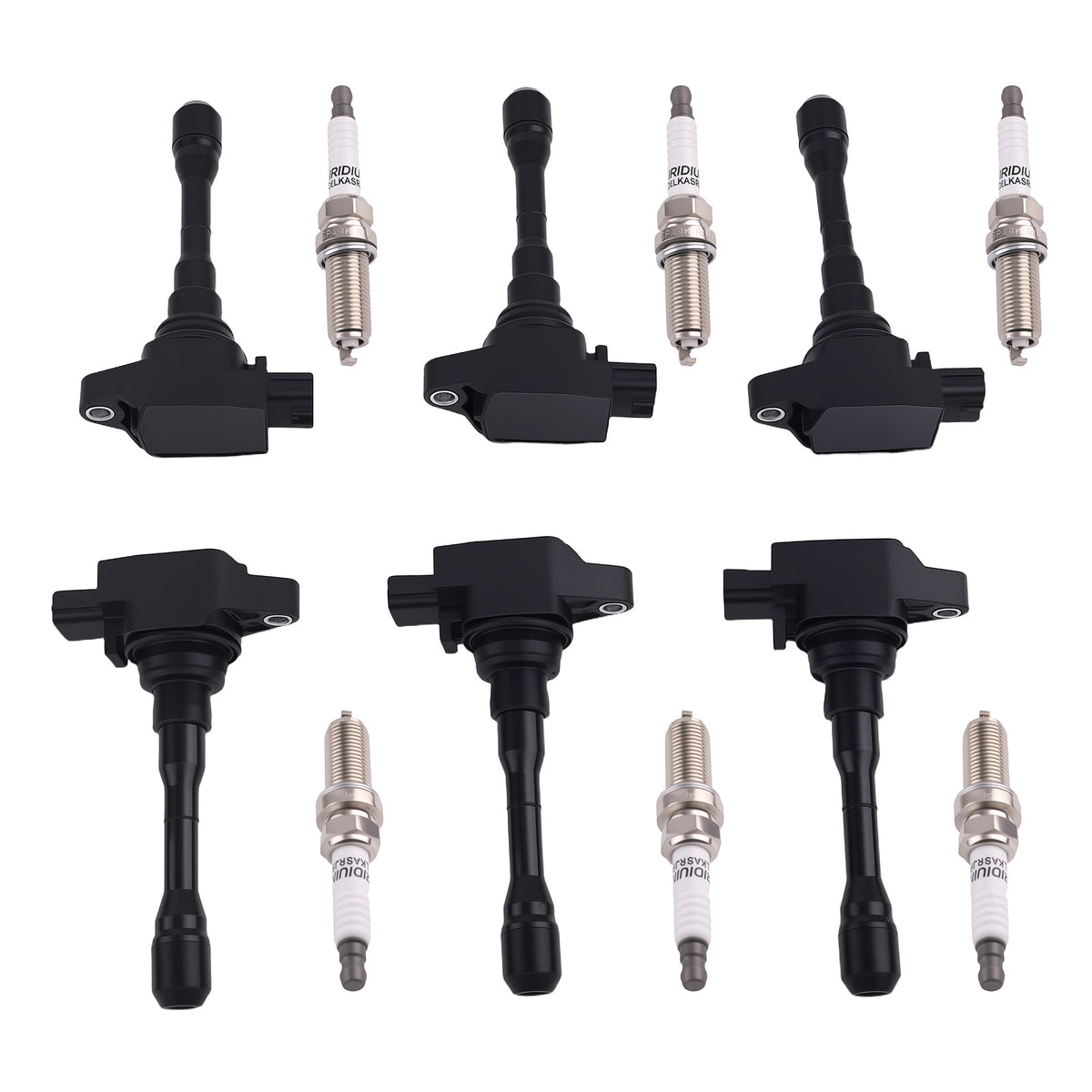 6x Ignition CoilSpark Plug compatible For Infiniti Q50 V6 3.0L 2016-2021  224485CA0A