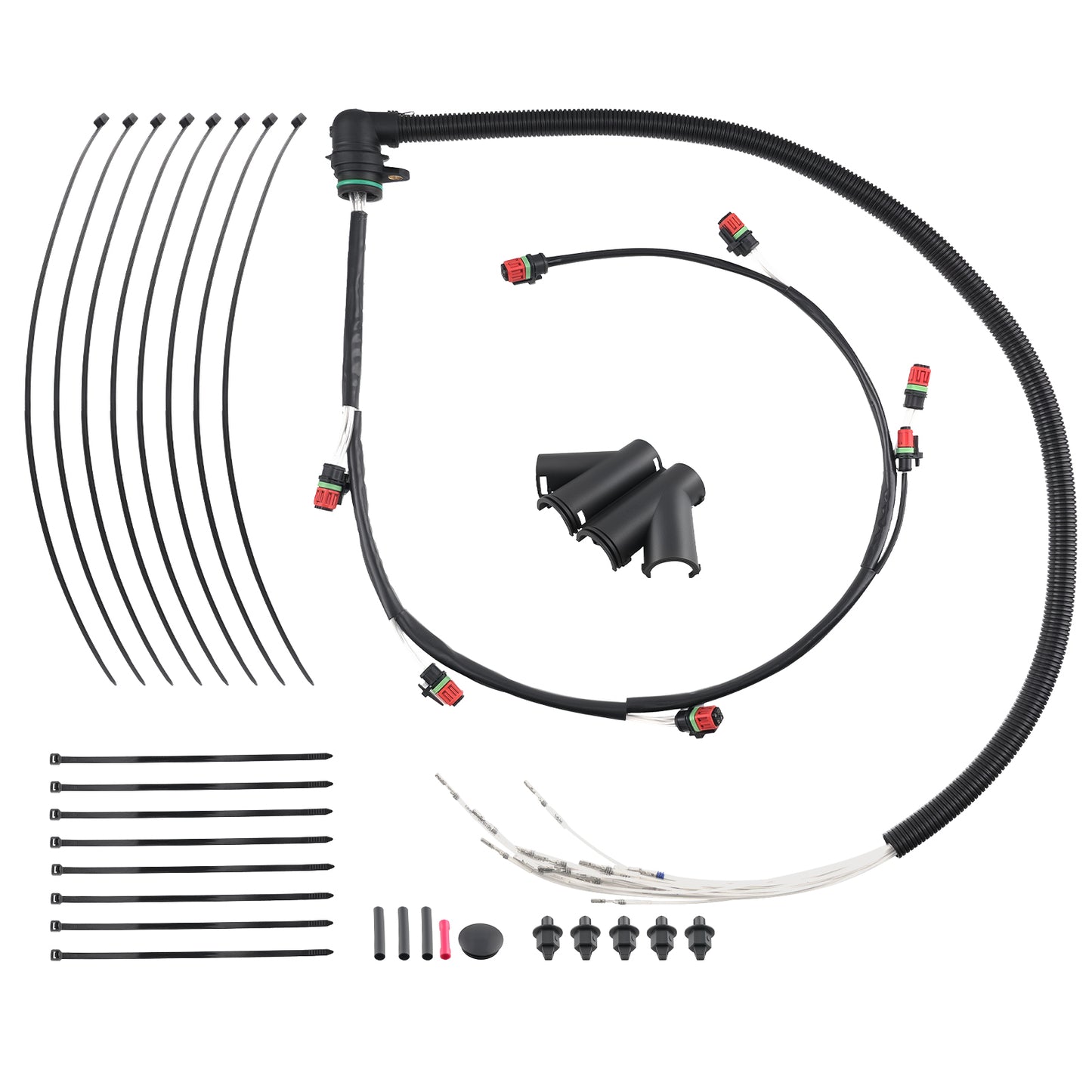 Engine Injector Wire Harness Kit compatible For Volvo Truck D13 22248490 Set