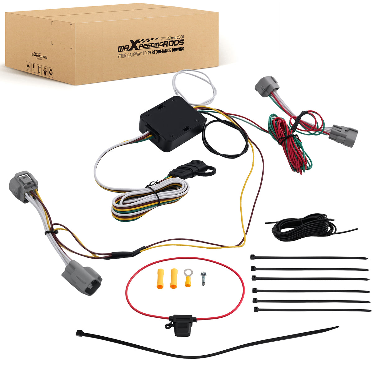 4 Pin Trailer Wiring Harness Connector compatible For Toyota Hilux 2008-2012 #55513