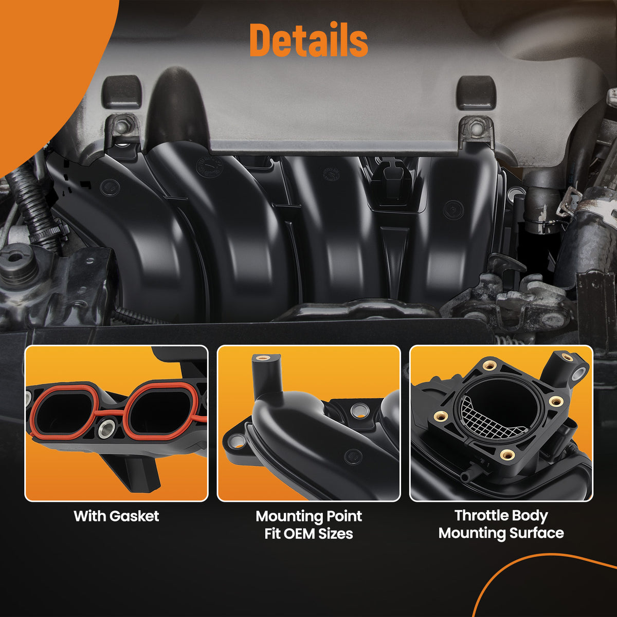 Intake Manifold compatible For Toyota Corolla 2011-2019 Matrix compatible For Scion XD 1.8L 17120-0T012