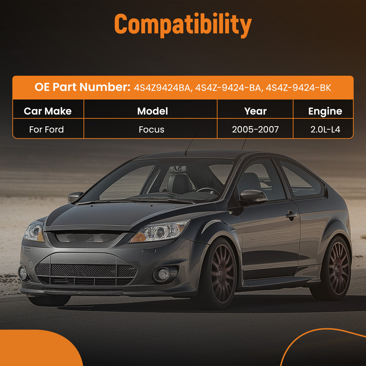 Engine Air Intake Manifold compatible For Ford Focus 2.0L-L4 2005 2006 2007 4S4Z9424BA