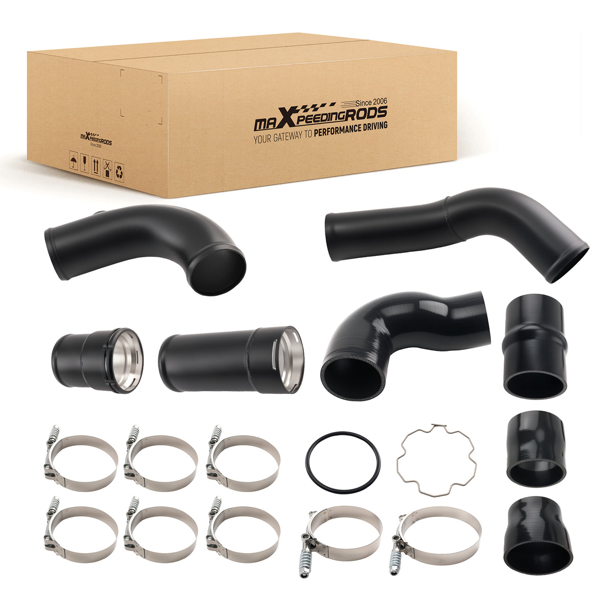 Turbo Intercooler Pipe Boot kitFor compatible For Ford F250 F350 F450 6.7L Diesel 2011-2016