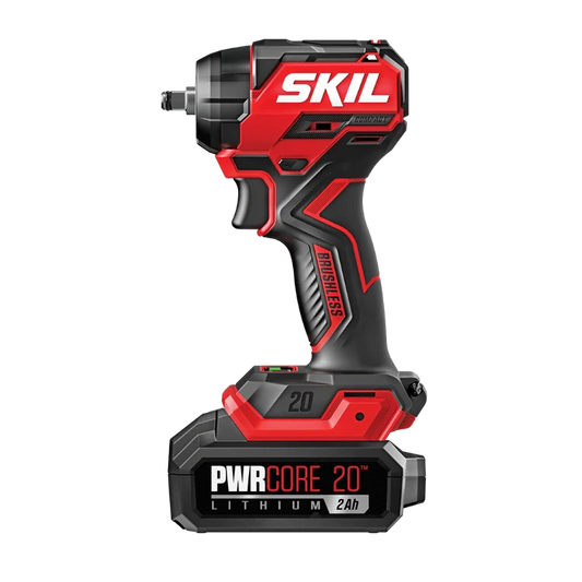 SKIL IW6739B-10 PWR CORE 20™ Brushless 20V 3/8 IN. Compact Impact Wrench Kit