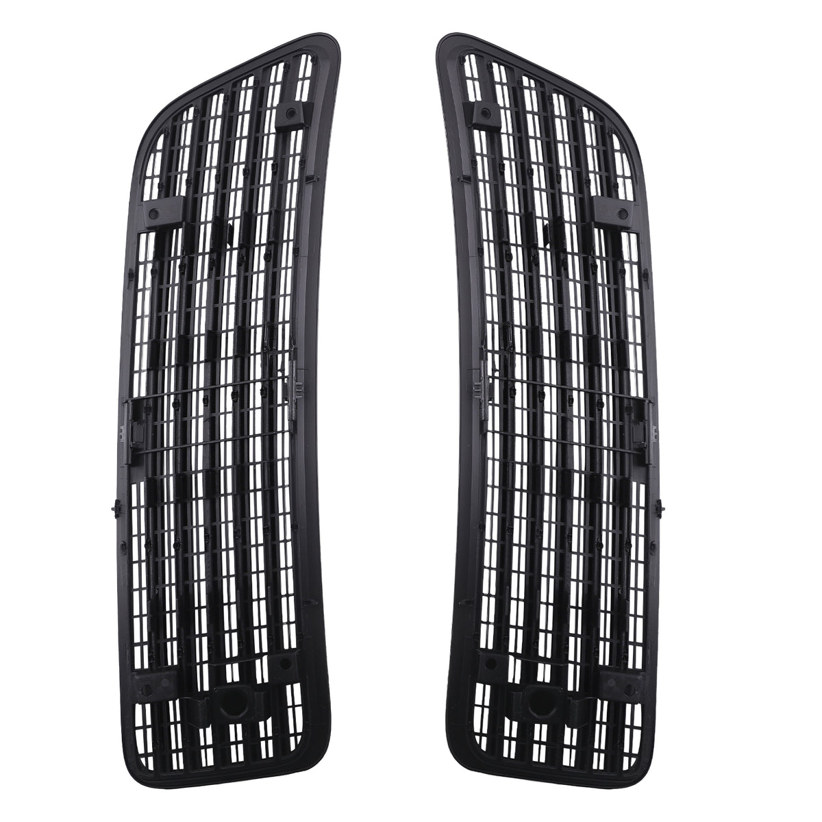 Hood Air Grille compatible For Mercedes S550 W221 2007-2013 2218800305 ABS Black Pair
