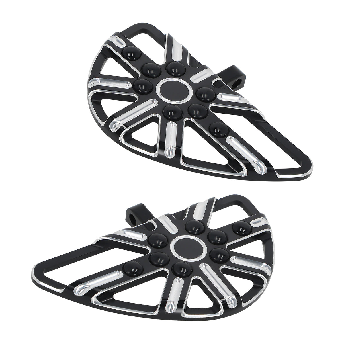 Black Floorboard Foot Pegs Male Mount Footboard compatible For harley Touring Electra Glide