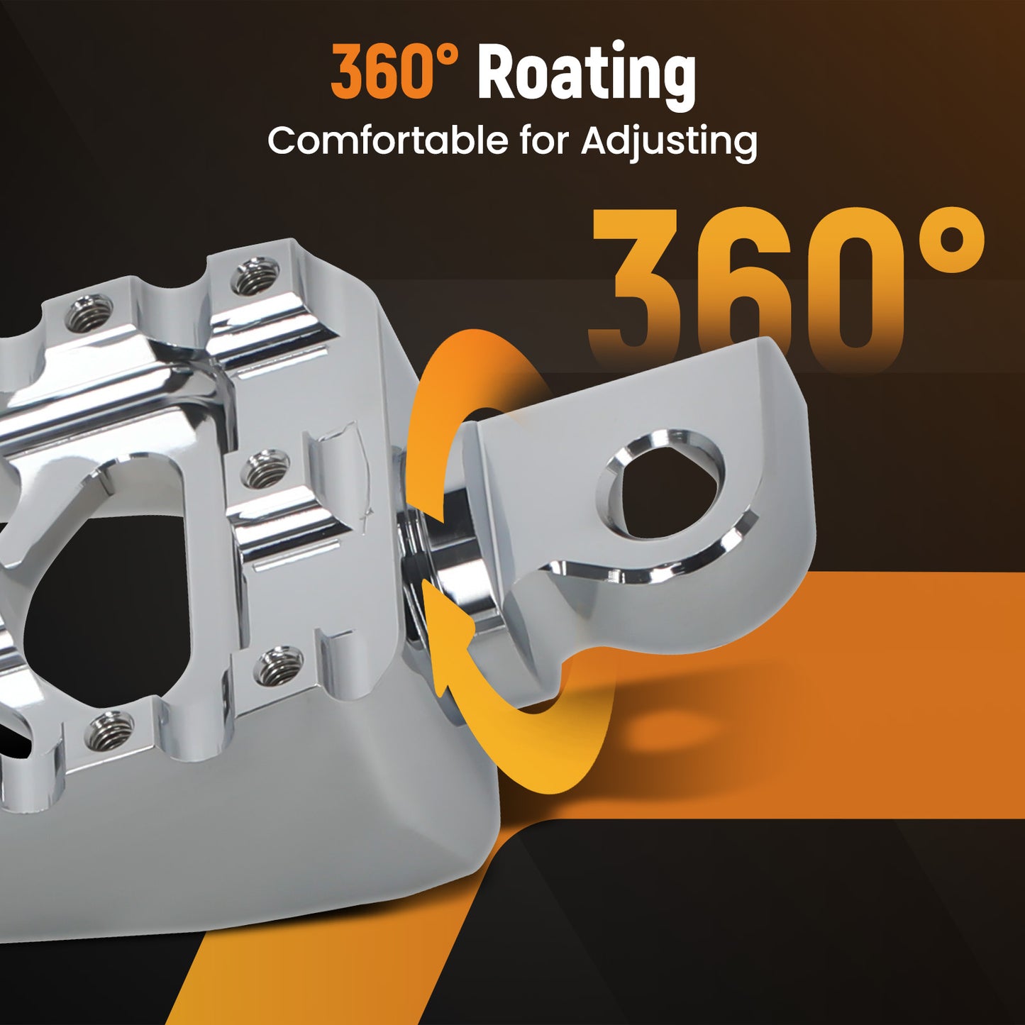 Wide Foot Pegs MX Style CNC Aluminum compatible for Harley Dyna compatible for Sportster Touring Road King