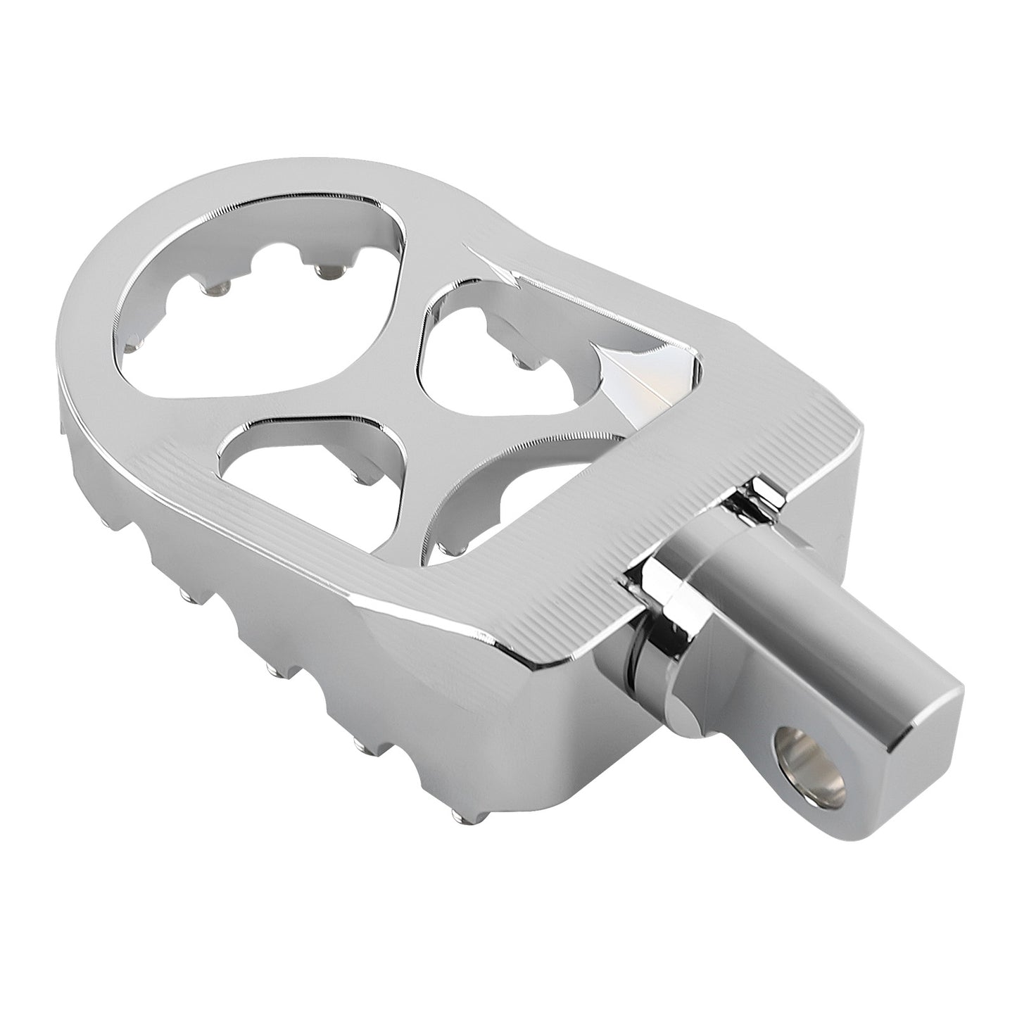 Chrome Wide Fat Foot Pegs MX Footpeg compatible for Harley Dyna compatible for Sportster Fatboy