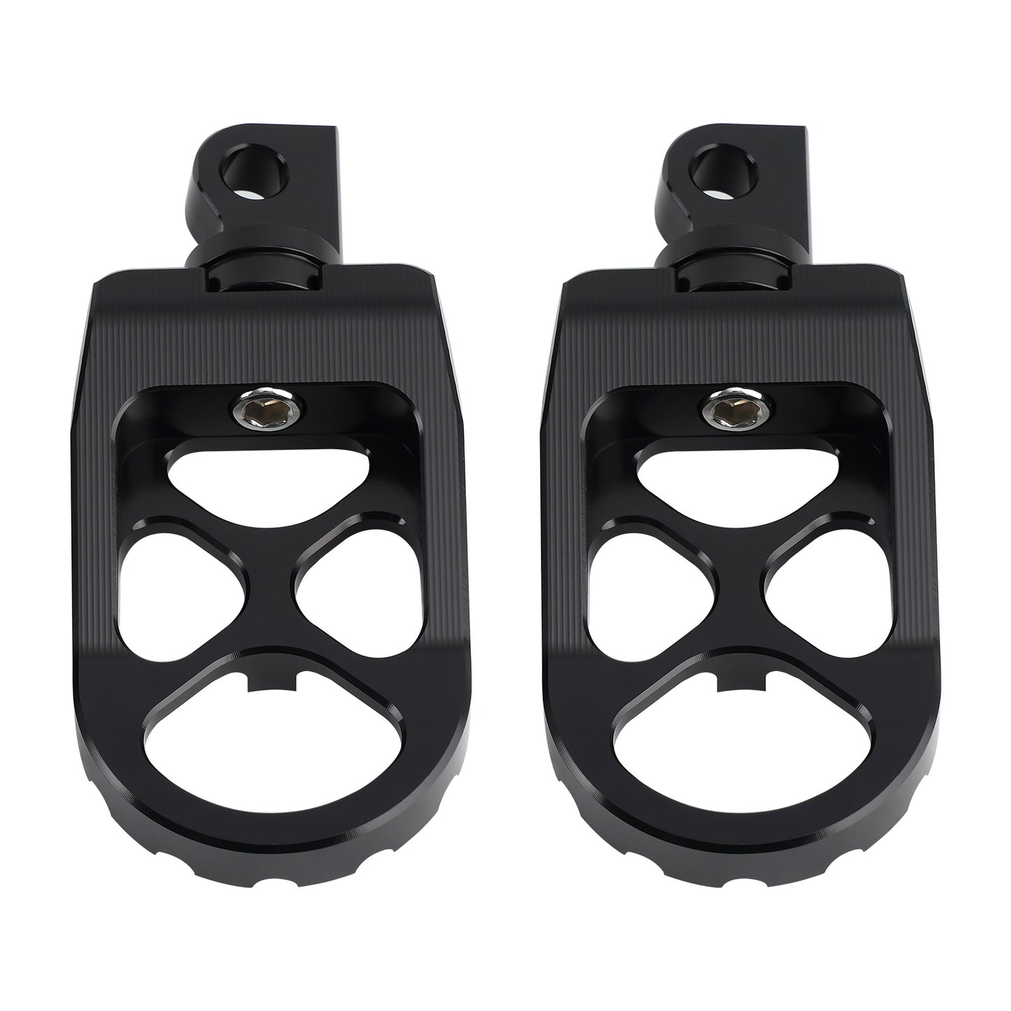 CNC Wide Foot Pegs 360° Roating MX Chopper Bobber Style compatible for harley Dyna
