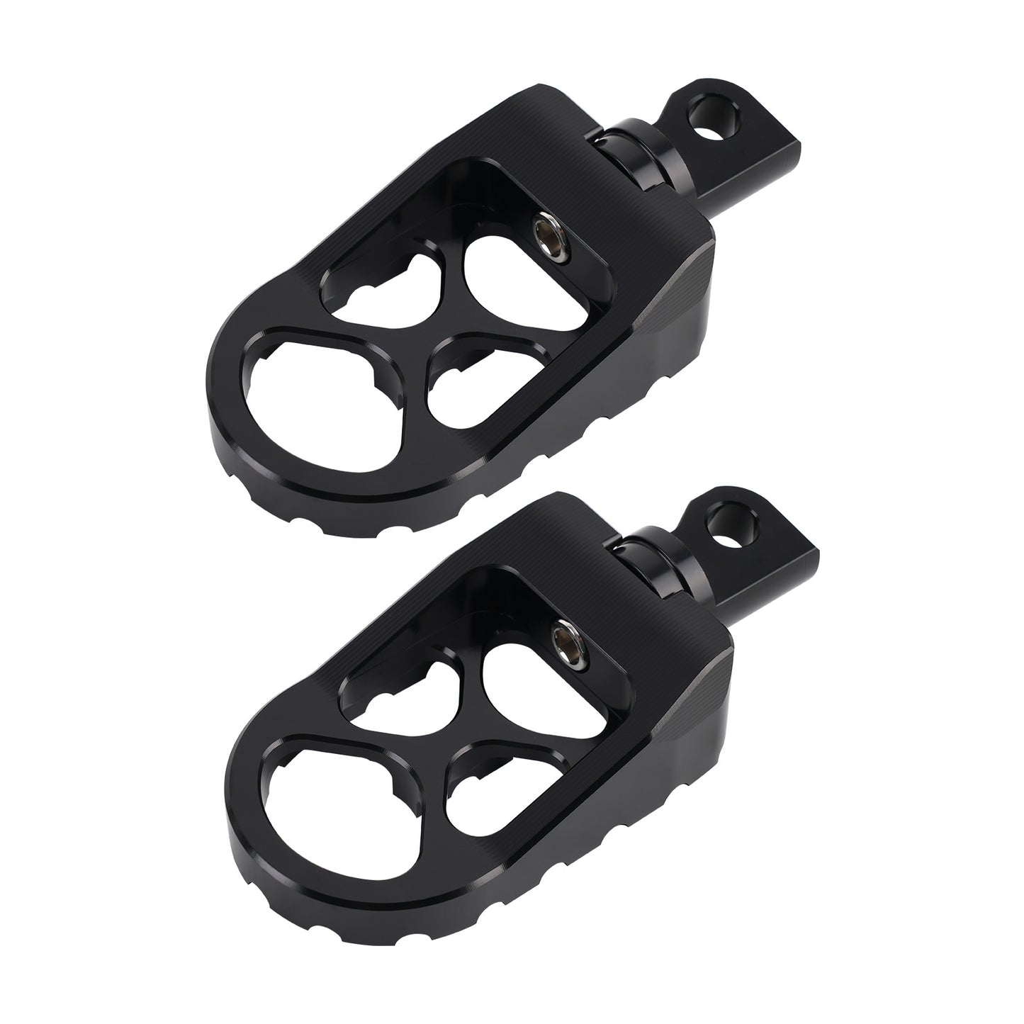 CNC Wide Foot Pegs 360° Roating MX Chopper Bobber Style compatible for harley Dyna