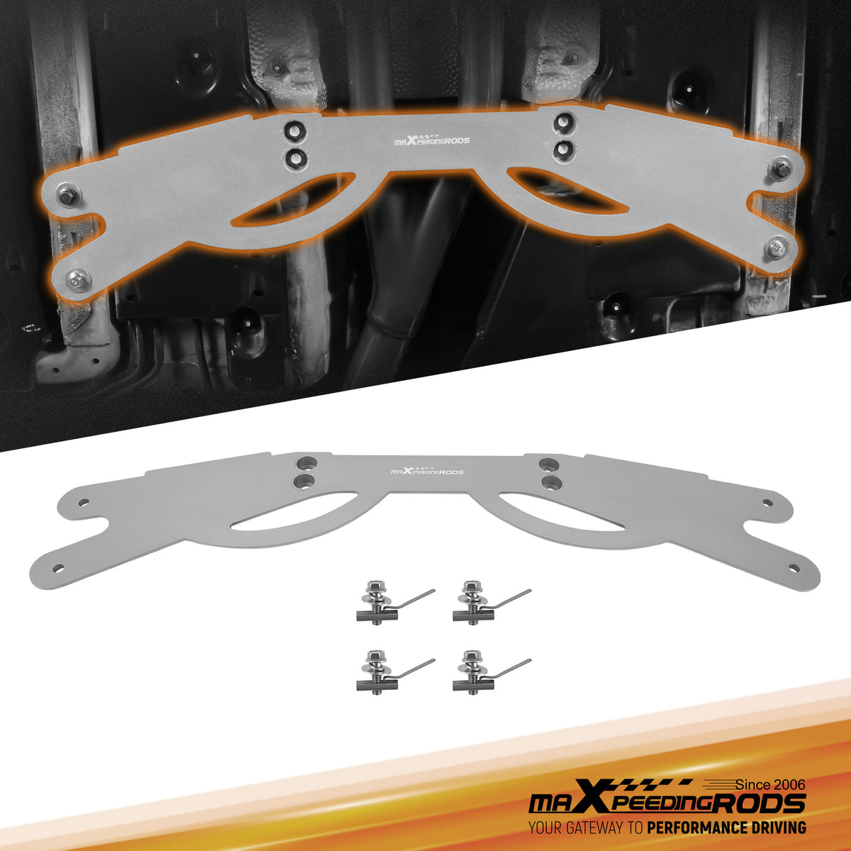 Middle Lower Chassis ReinForcement Brace compatible For Lexus IS250 IS350 V6 3.5L 2006-2013