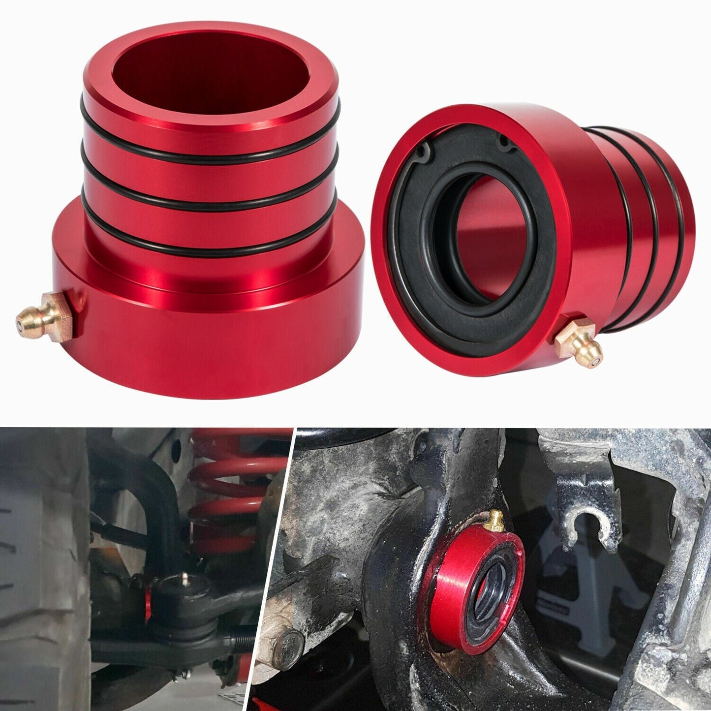 MG21103 Dana 30/44 Front Axle Tube Seal Pair Fit For Jeep Cherokee 1984-2001 / Grand Cherokee 1984-2001 / TJ 1997-2006 / Wrangler 1987-2018 (Except 1996)