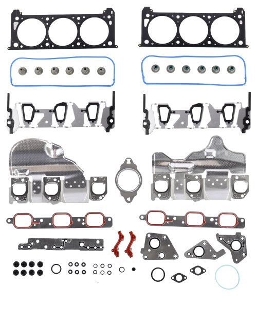 Cylinder Head Gasket set with Head Bolt Kit for 2006-2011 Buick, Chevrolet, Pontiac, Saturn 3.5L/3.9L V6