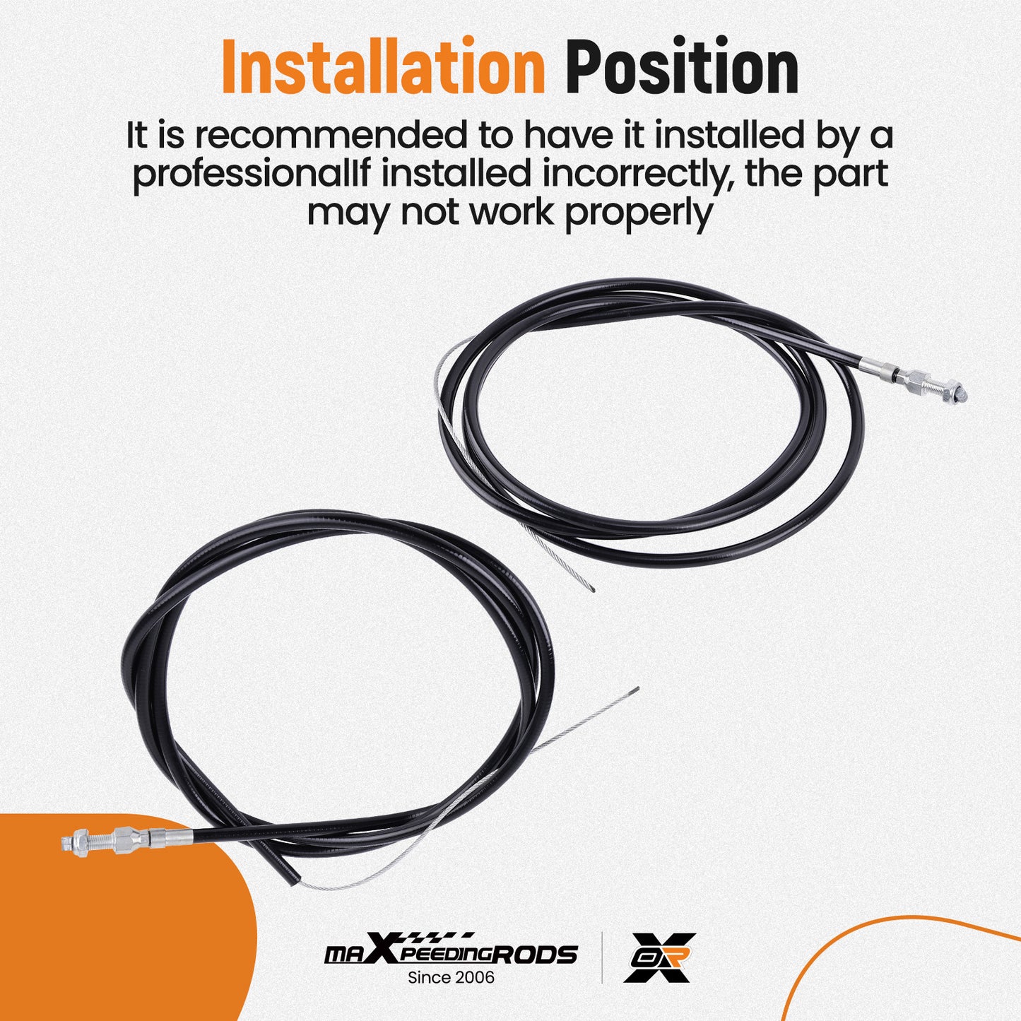 Universal Rear Parking Brake E-Brake System Cable For Wilwood 330-9371 3309371